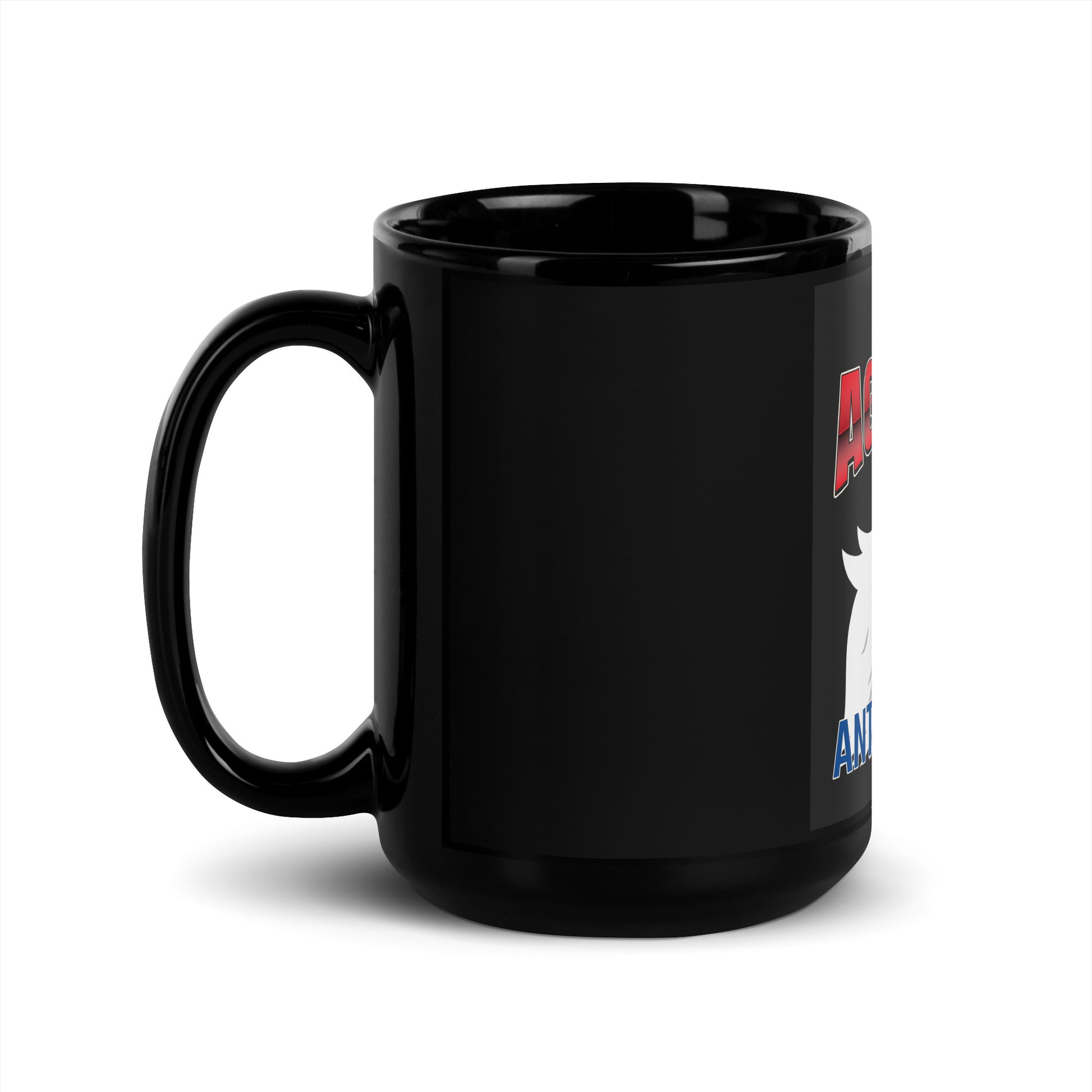 USA Edition | United Against Antisemitism | Black Glossy Mug