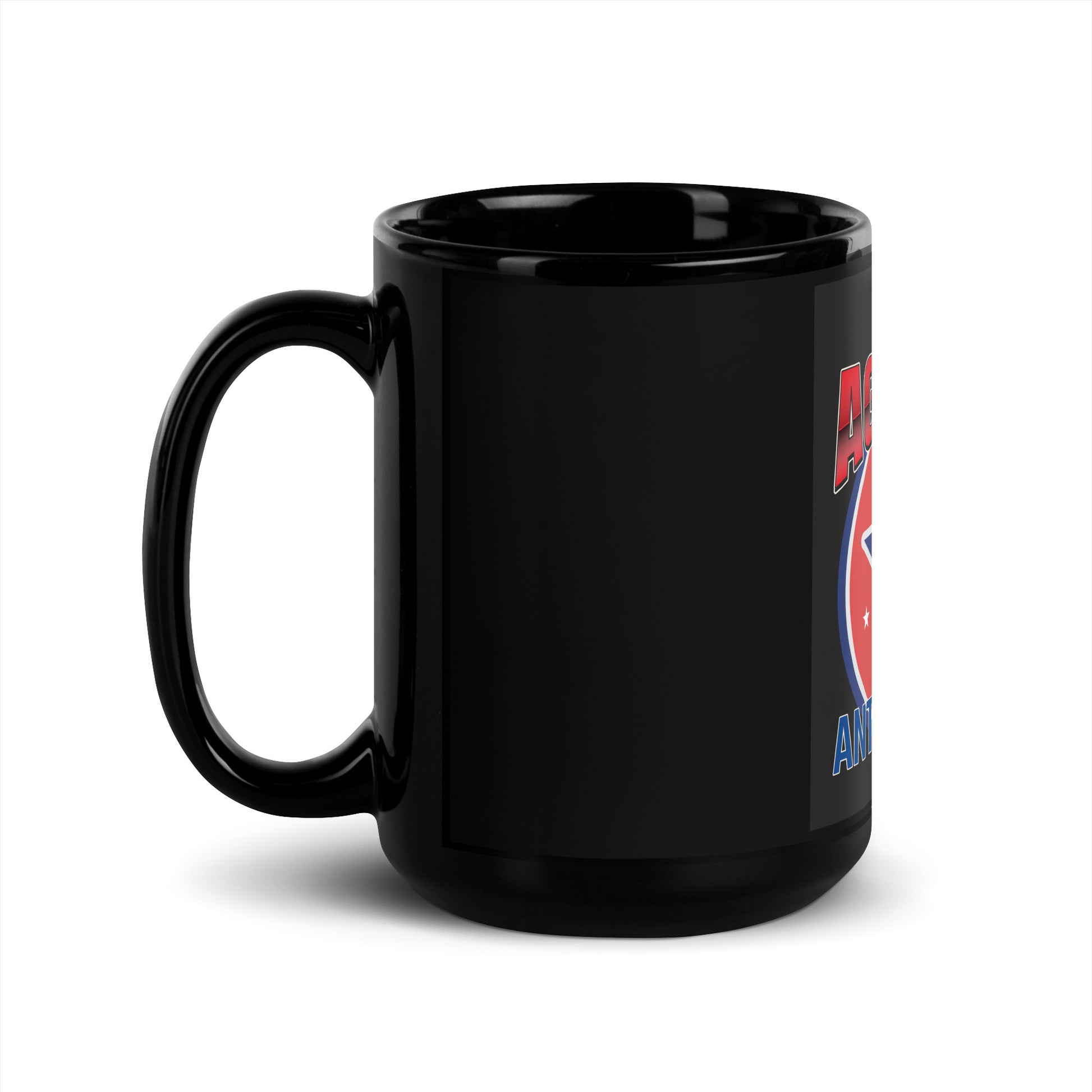 USA Edition | United Against Antisemitism | Black Glossy Mug