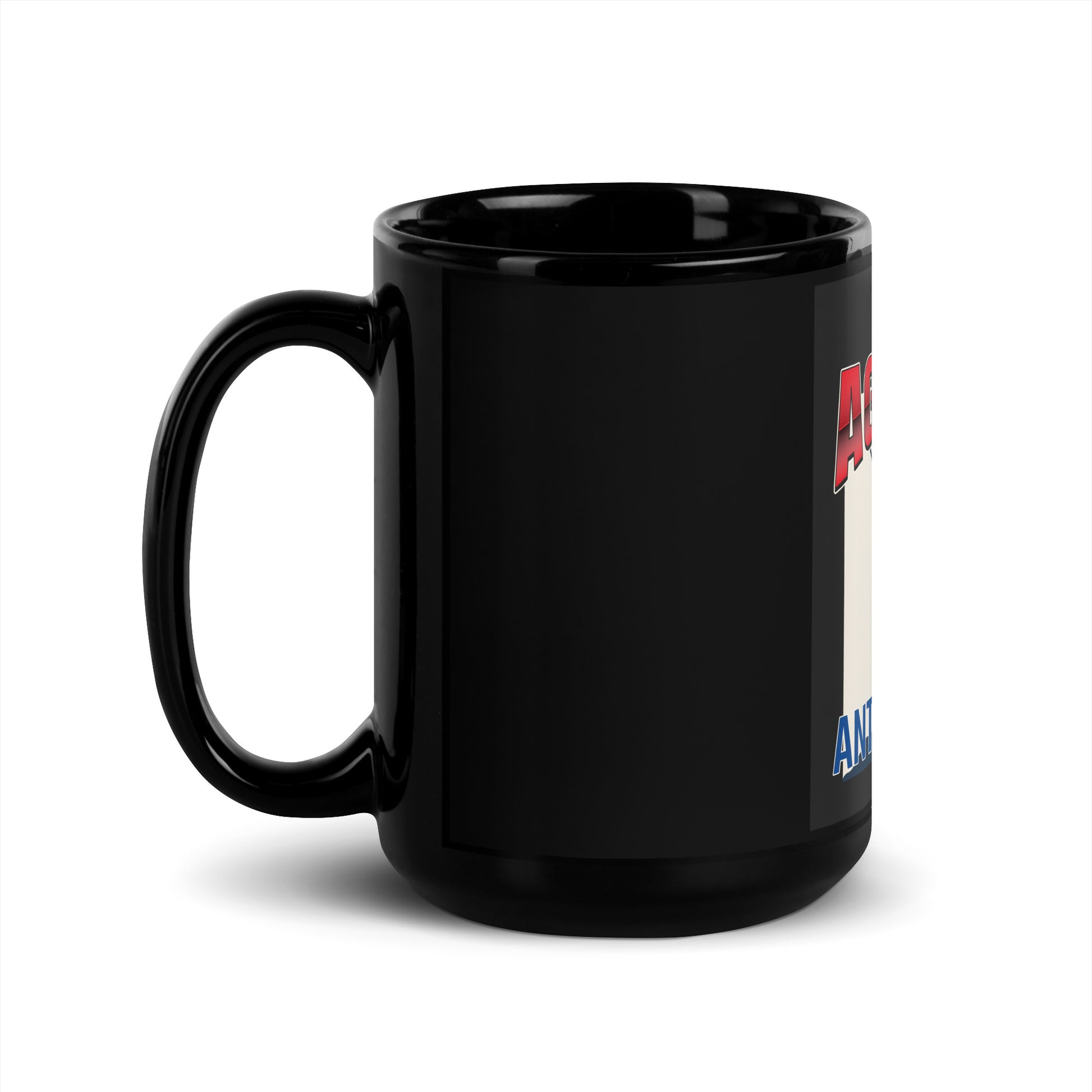 USA Edition | United Against Antisemitism | Black Glossy Mug