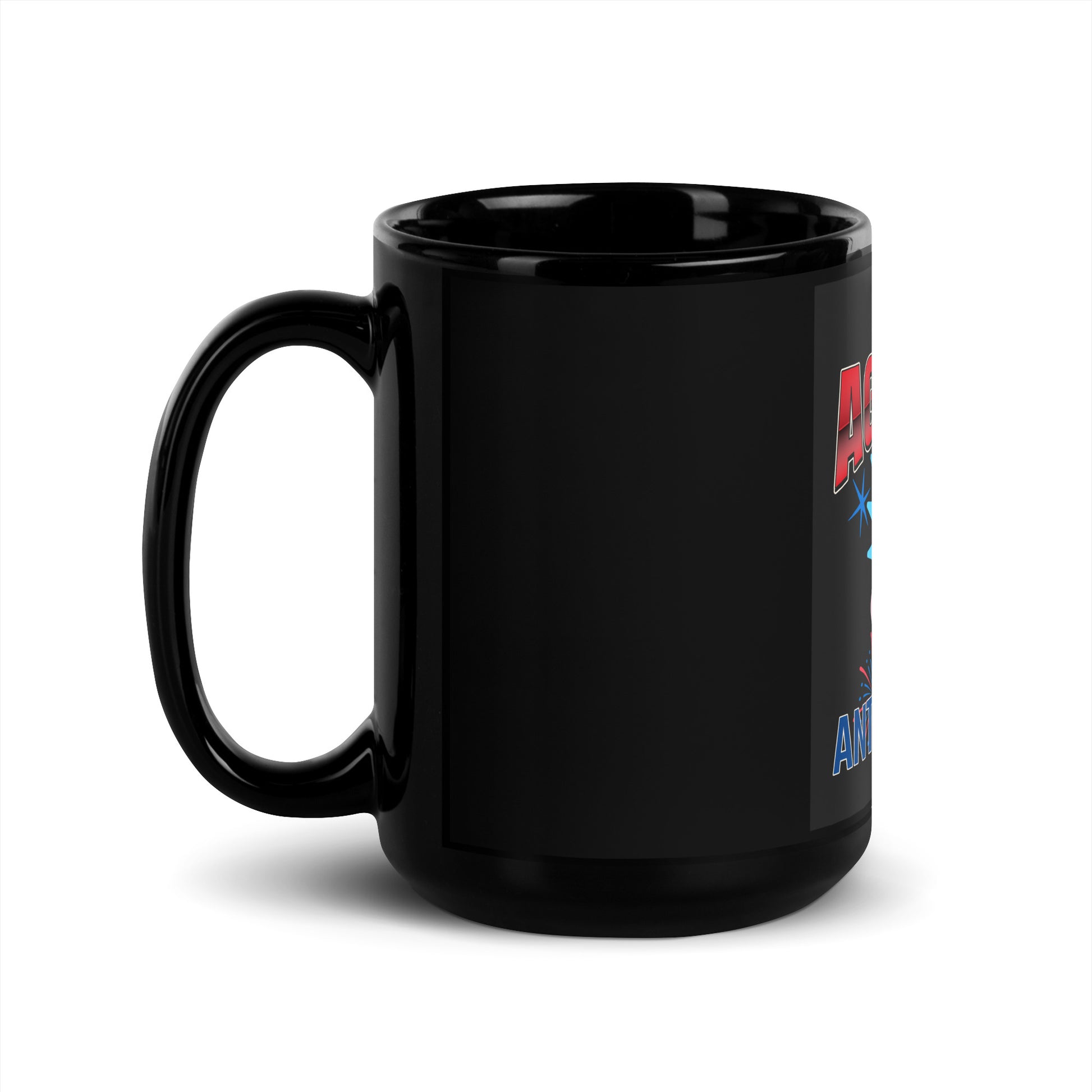 USA Edition | United Against Antisemitism | Black Glossy Mug