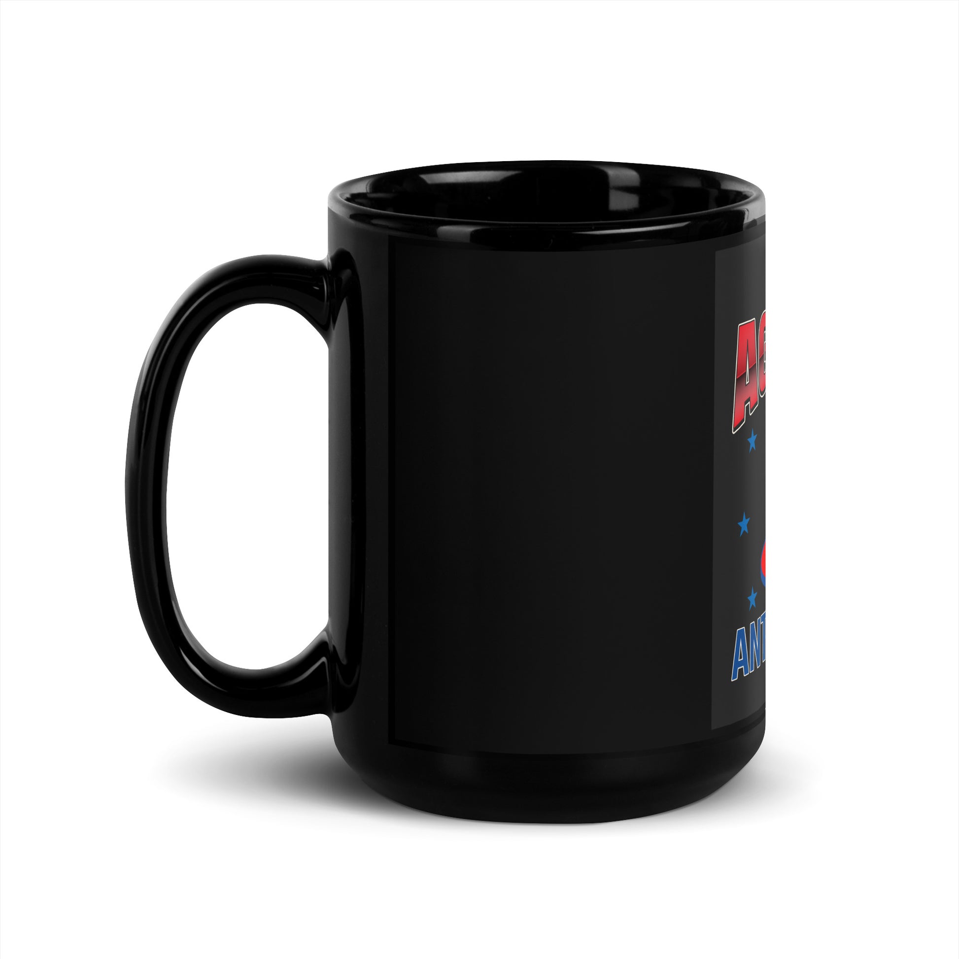 USA Edition | United Against Antisemitism | Black Glossy Mug