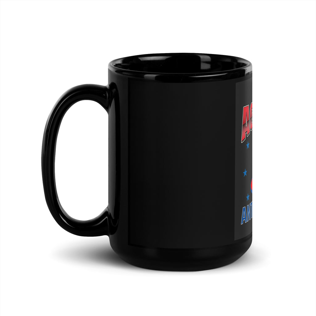 USA Edition | United Against Antisemitism | Black Glossy Mug