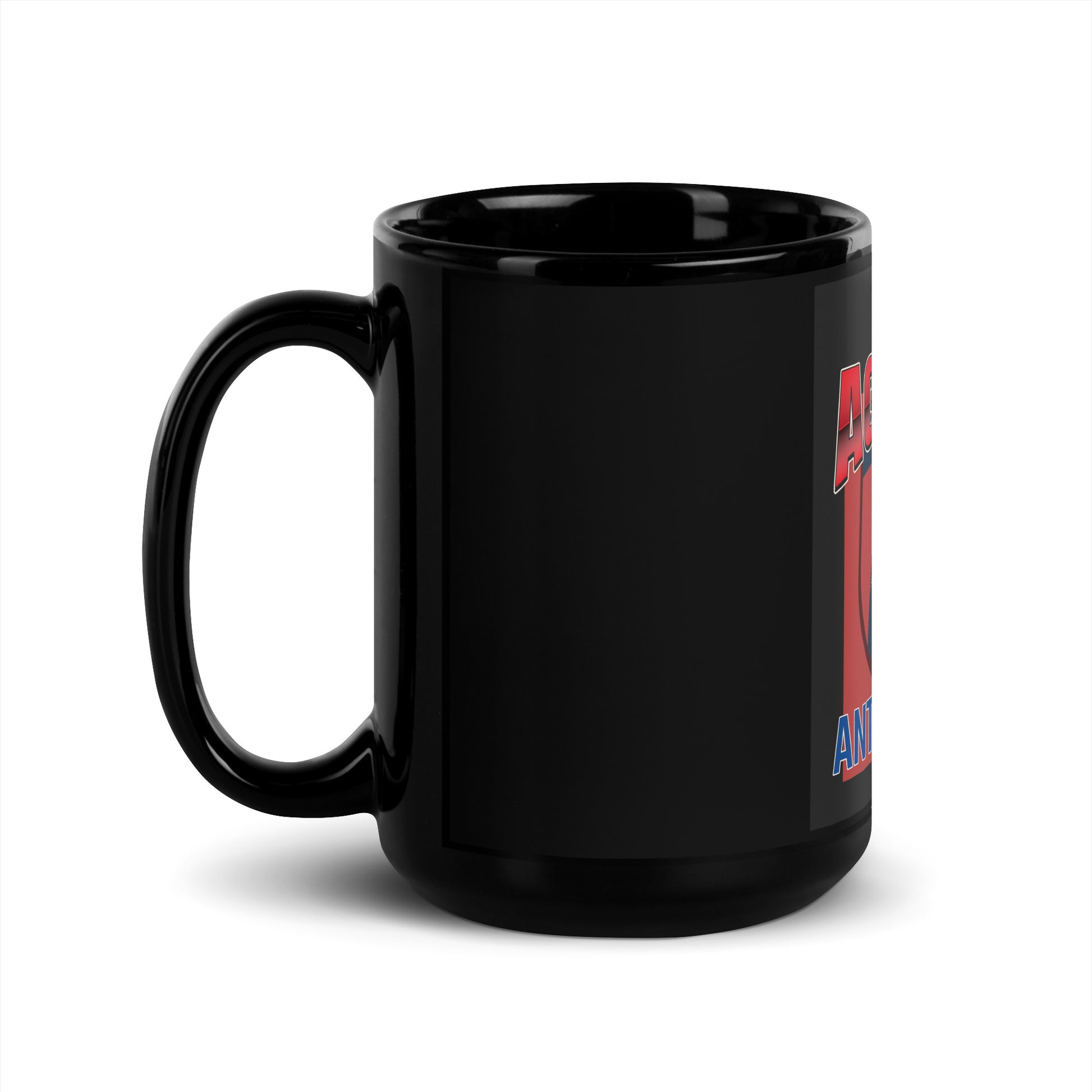USA Edition | United Against Antisemitism | Black Glossy Mug