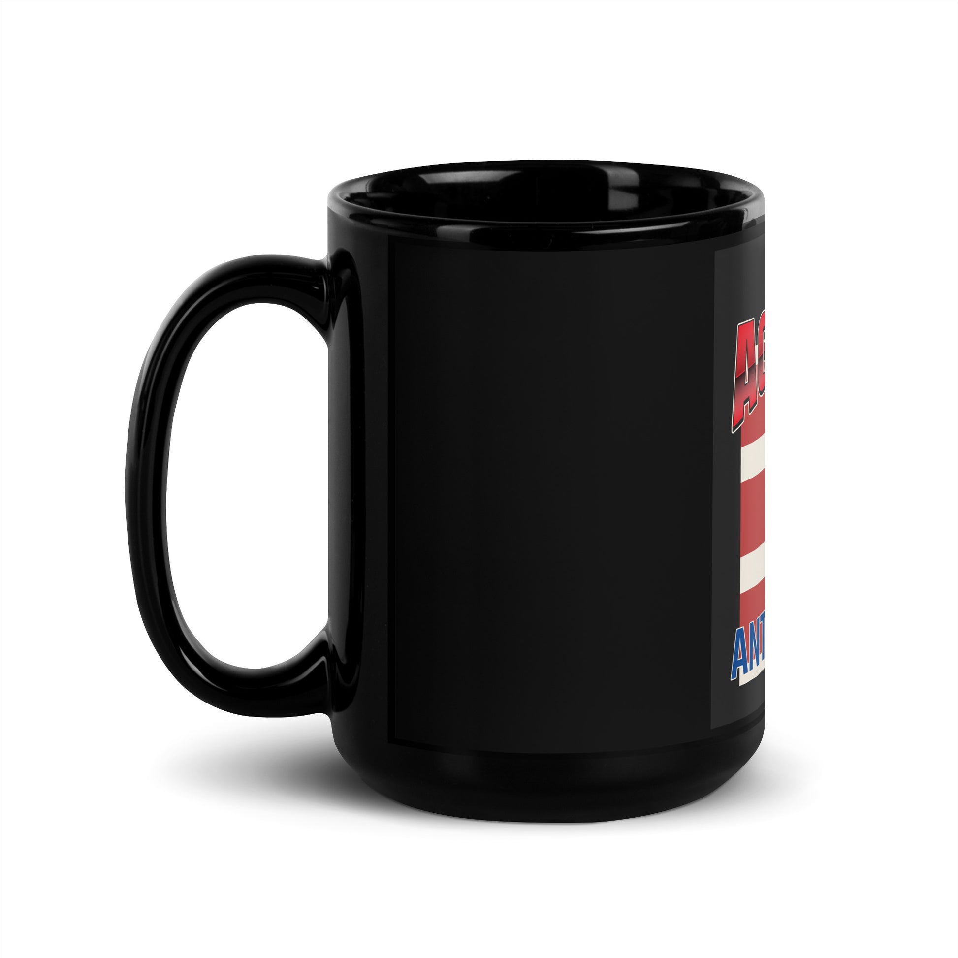USA Edition | United Against Antisemitism | Black Glossy Mug