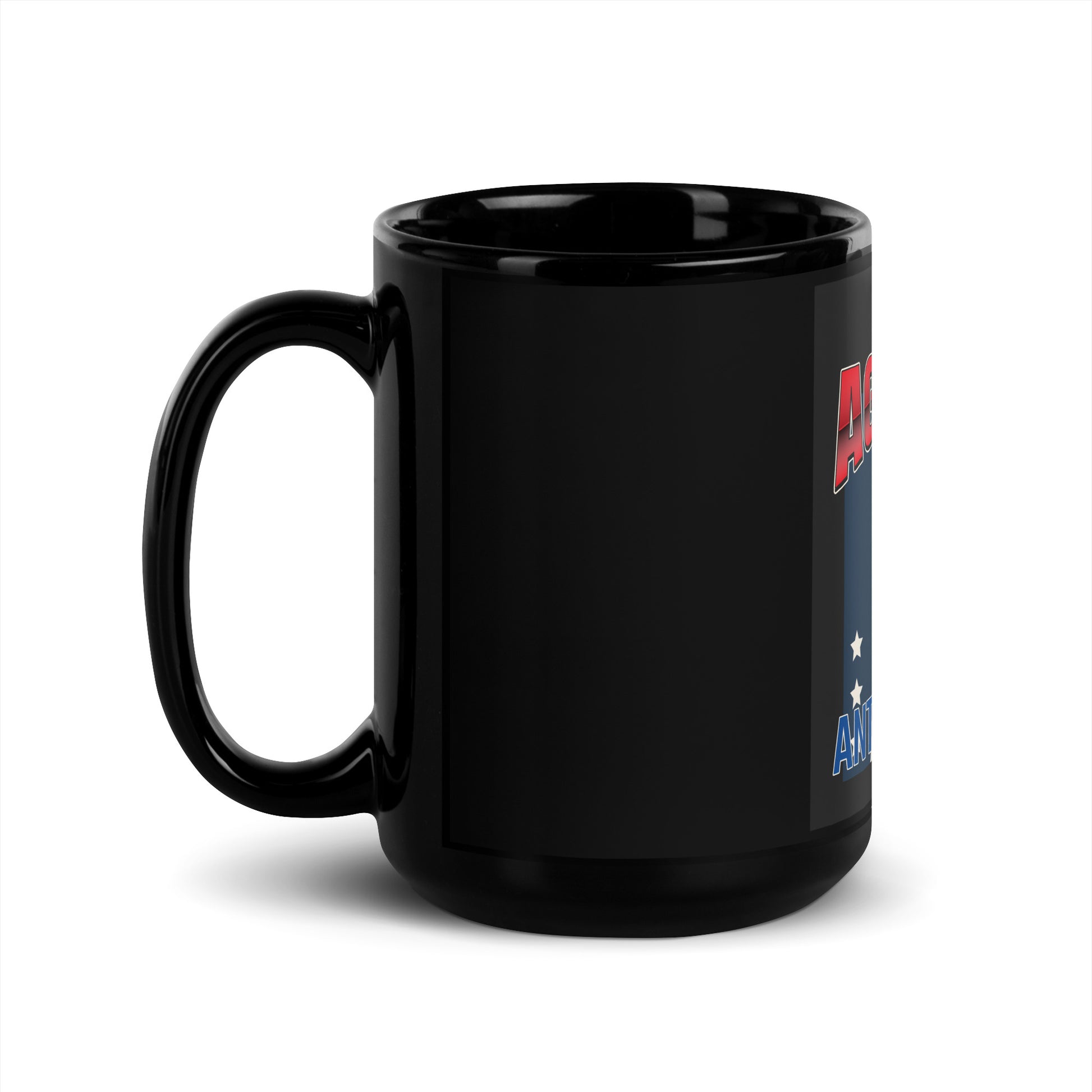 USA Edition | United Against Antisemitism | Black Glossy Mug