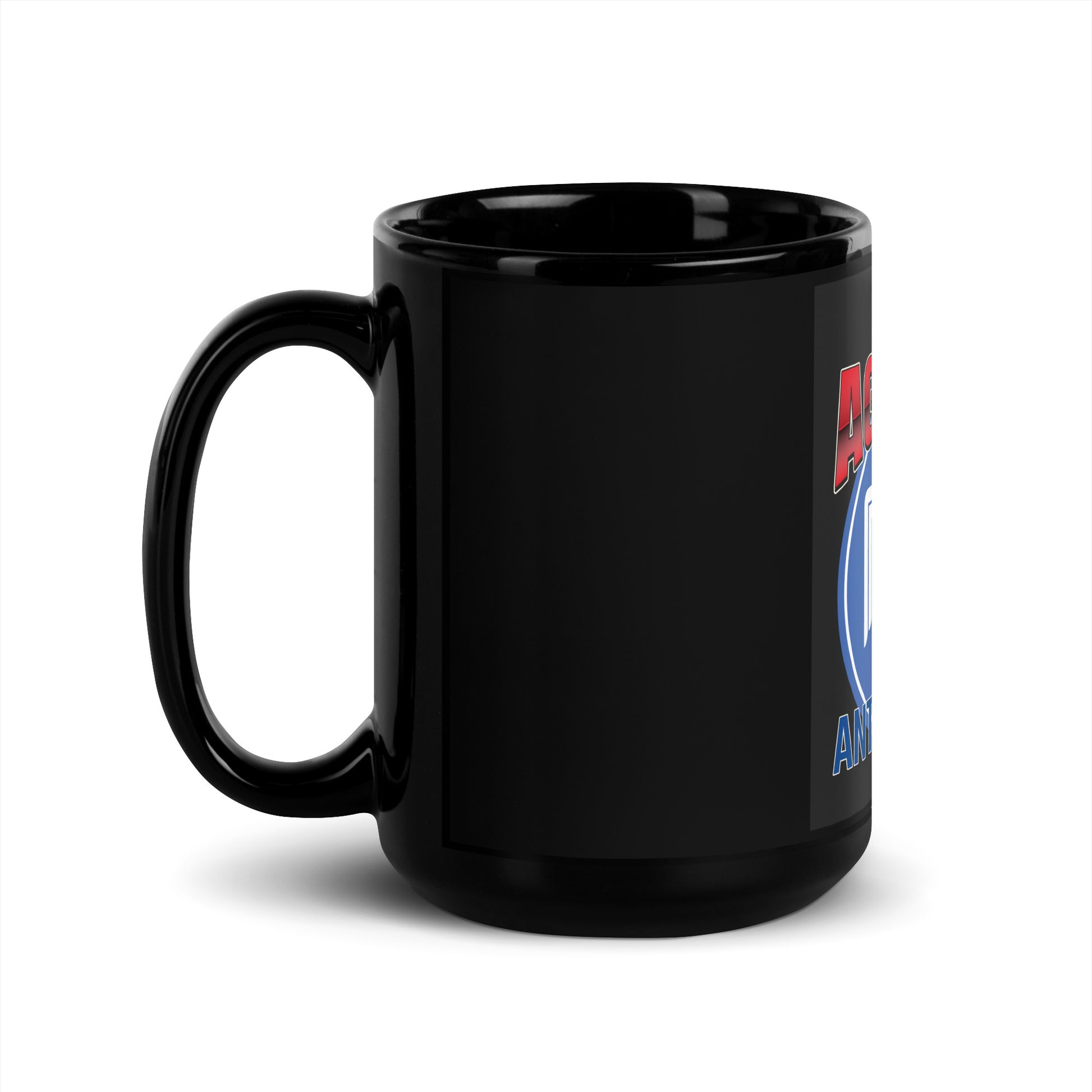 USA Edition | United Against Antisemitism | Black Glossy Mug