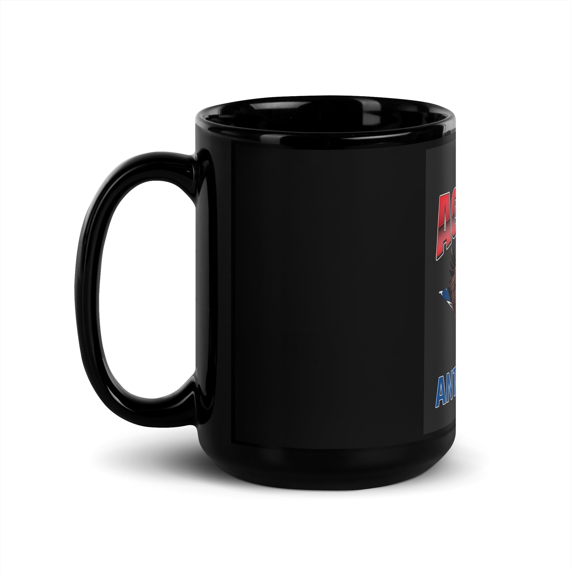 USA Edition | United Against Antisemitism | Black Glossy Mug