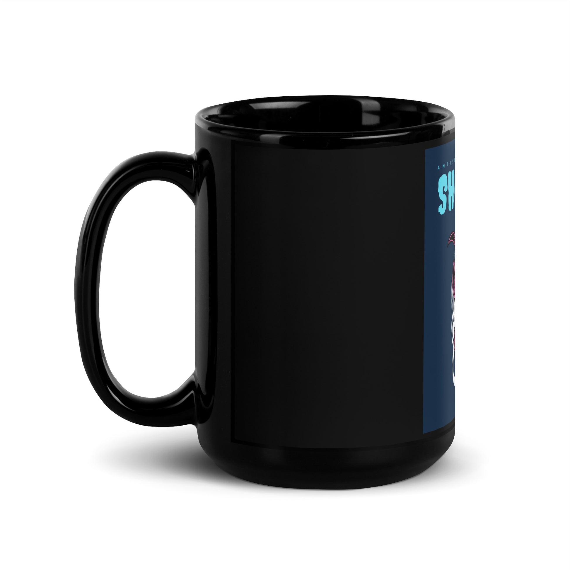 Show Face | Antisemitism Can't Hide | Black Glossy Mug