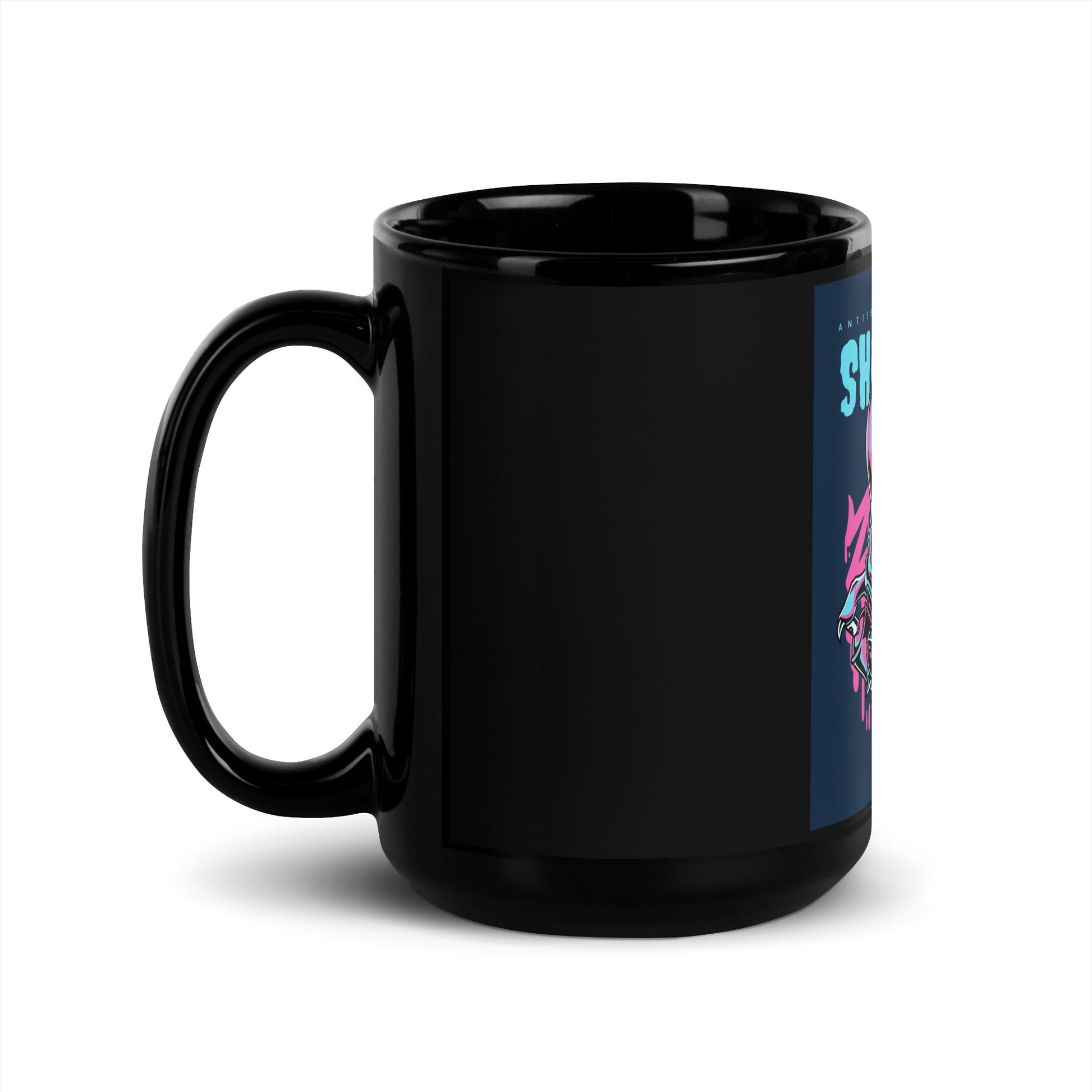 Show Face | Antisemitism Can't Hide | Black Glossy Mug