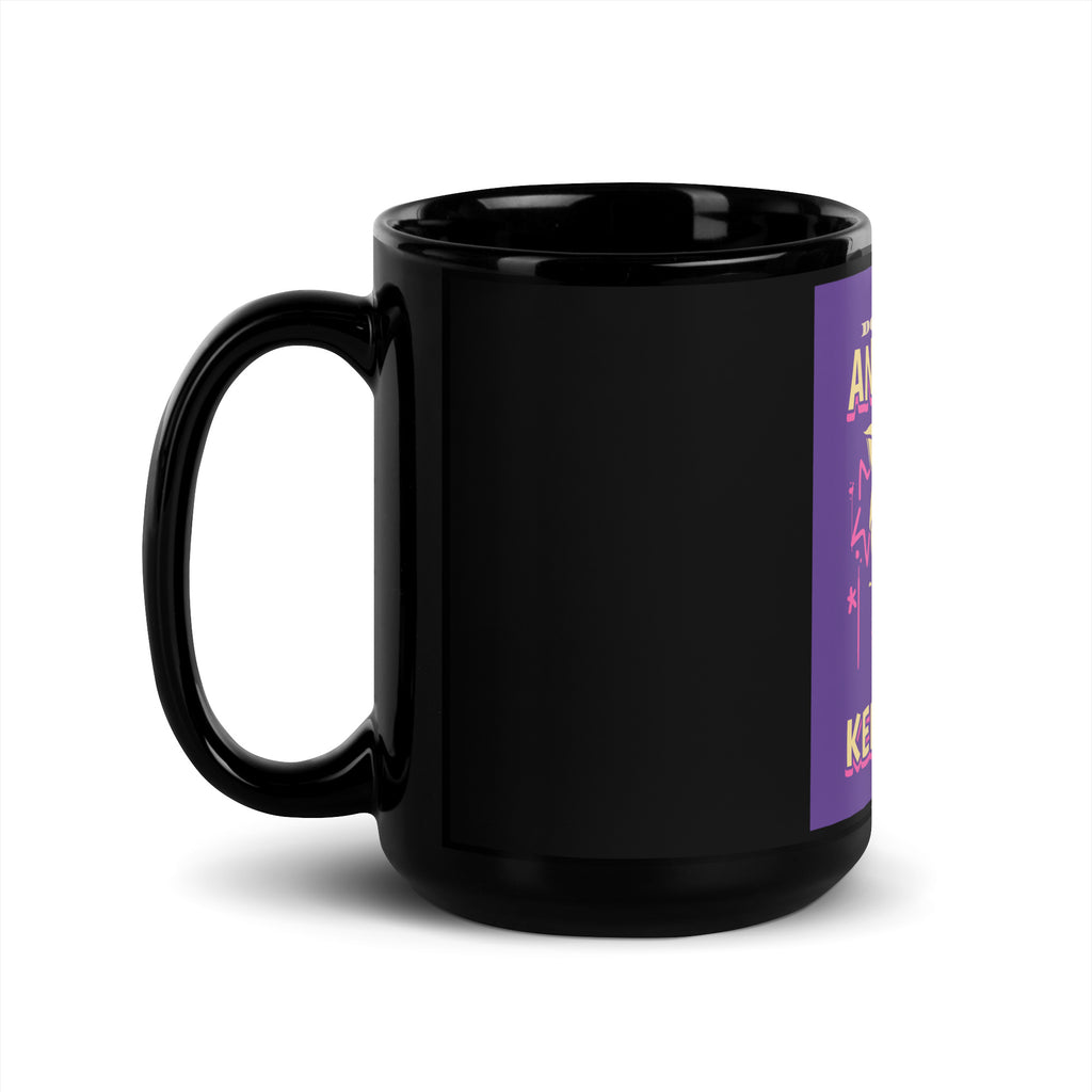Streetart Graffiti Cartoon | Antisemitism | Black Glossy Mug