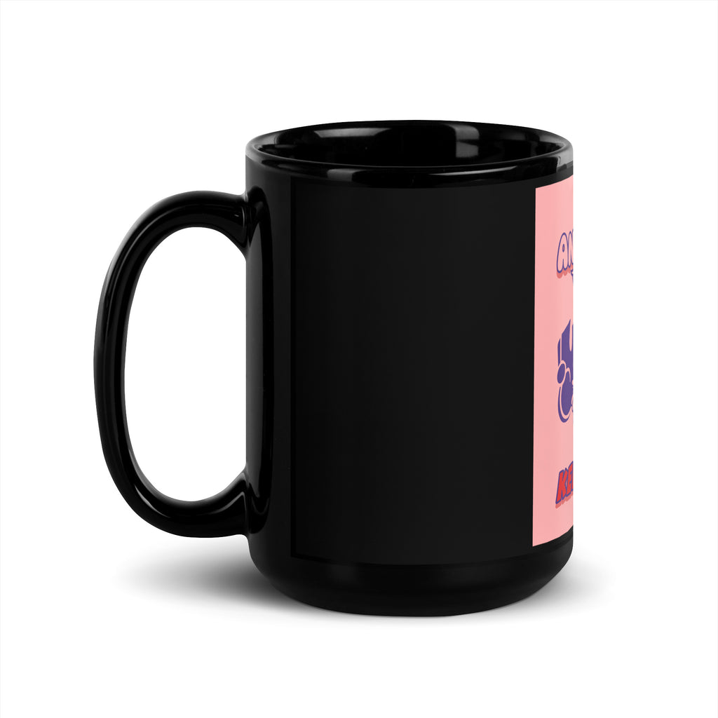 Streetart Graffiti Cartoon | Antisemitism | Black Glossy Mug