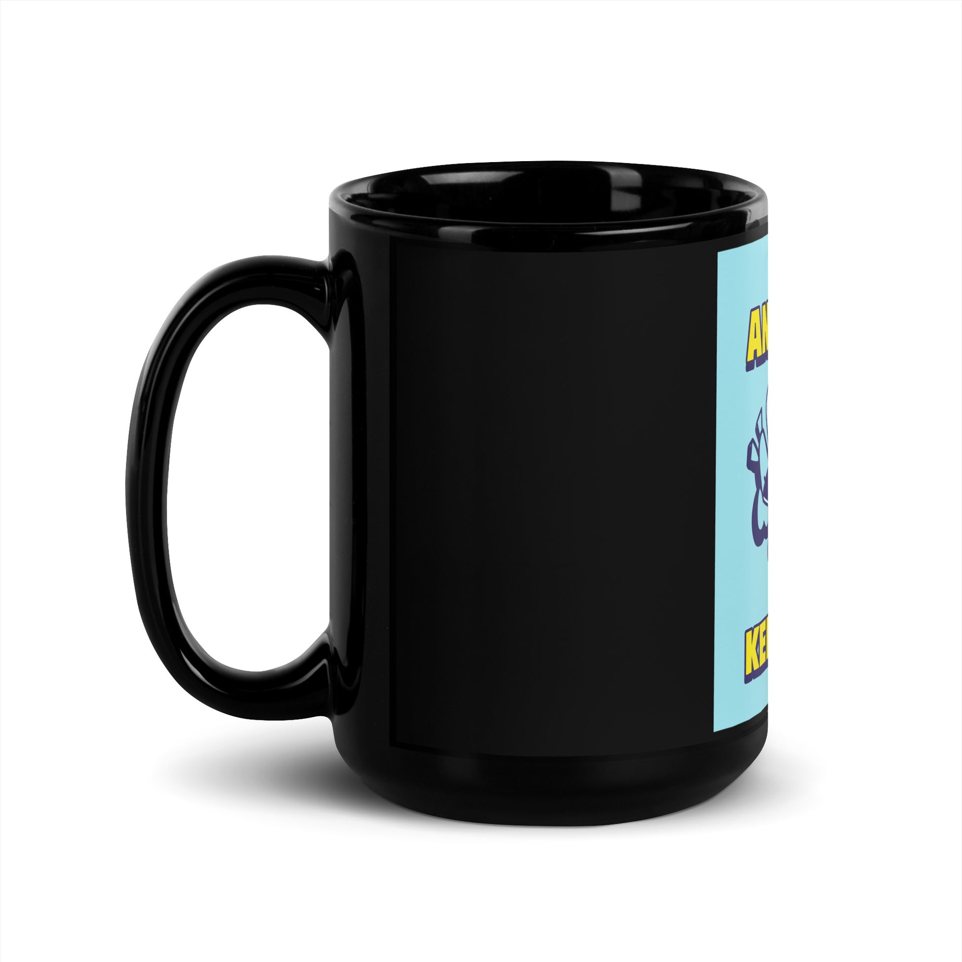 Streetart Graffiti Cartoon | Antisemitism | Black Glossy Mug