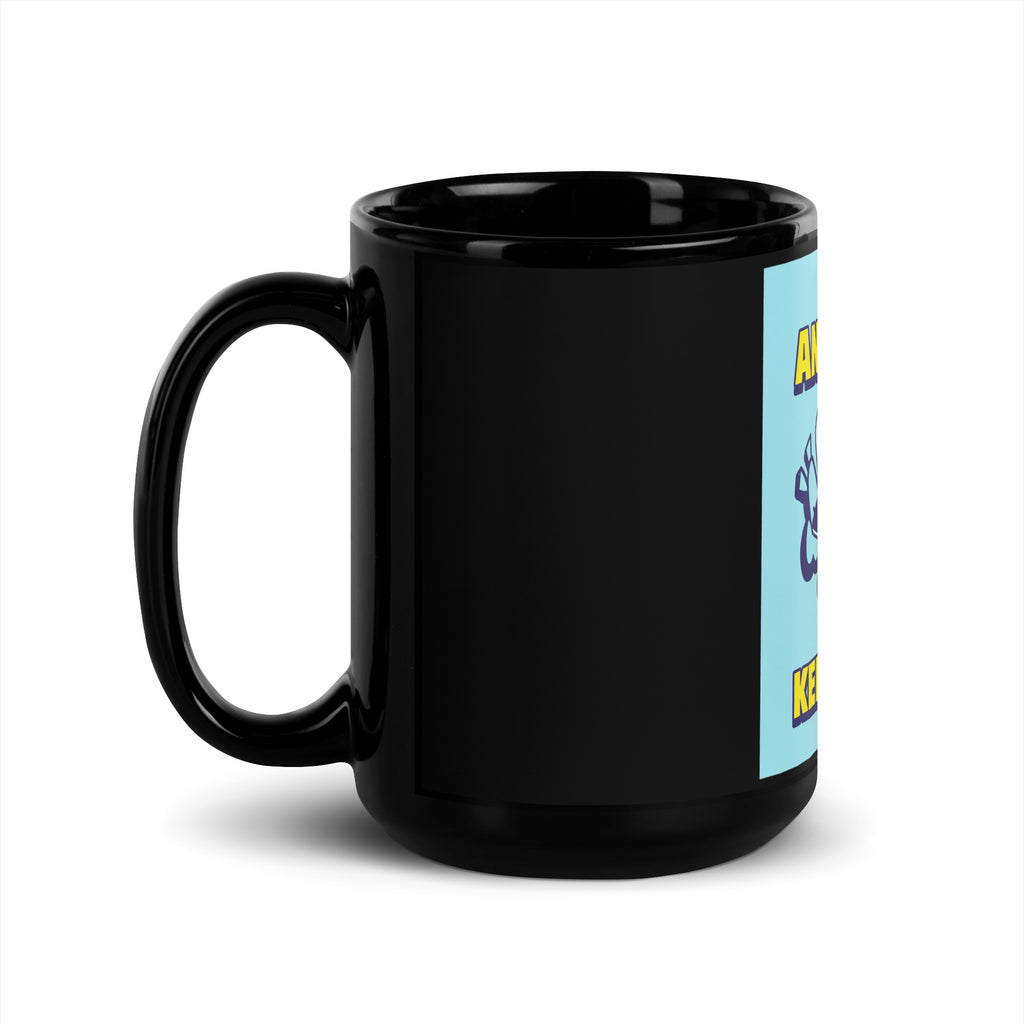 Streetart Graffiti Cartoon | Antisemitism | Black Glossy Mug