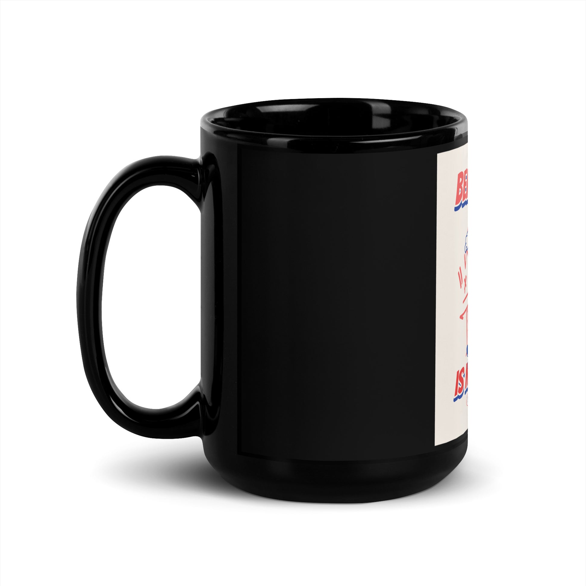 Streetart Graffiti Cartoon | Antisemitism | Black Glossy Mug