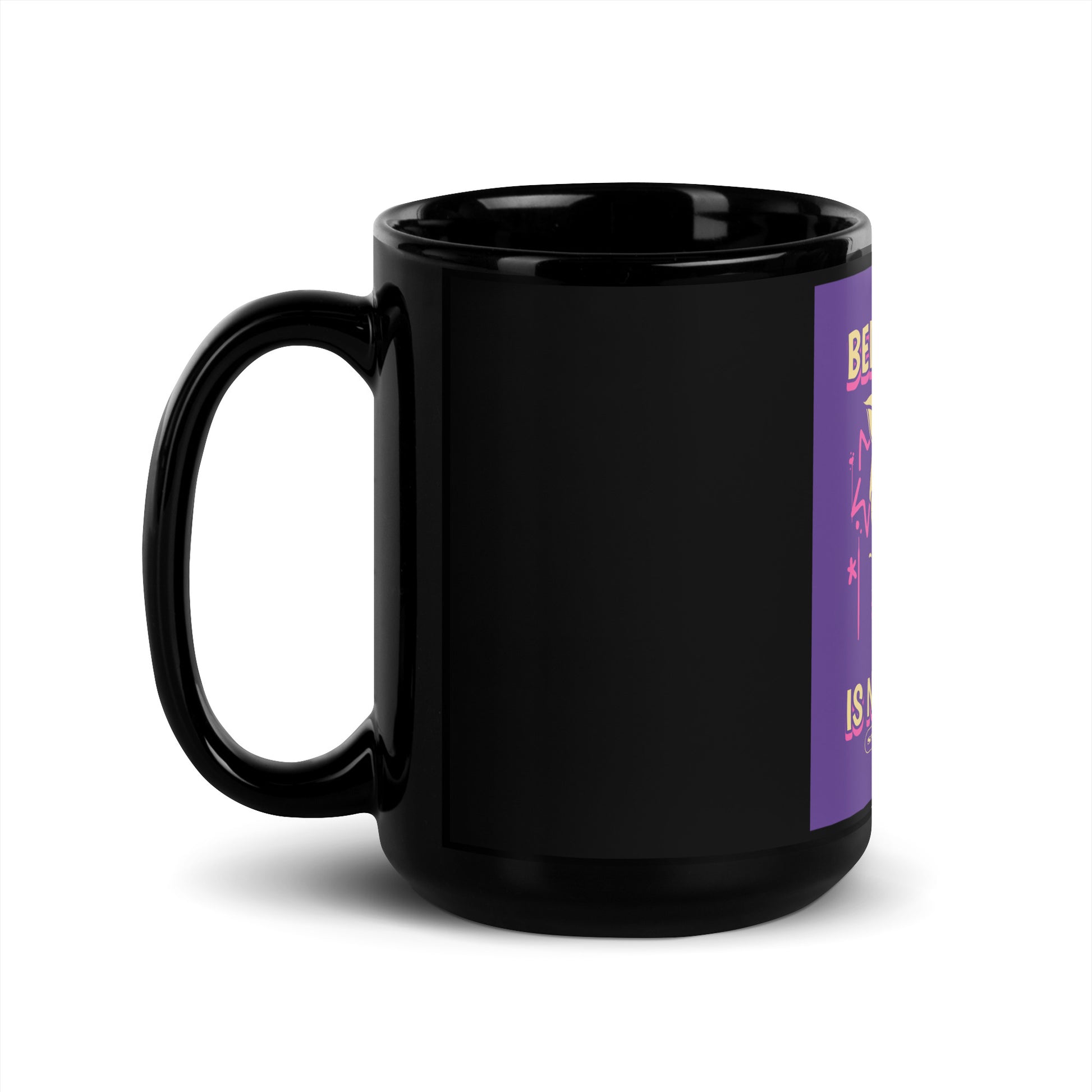 Streetart Graffiti Cartoon | Antisemitism | Black Glossy Mug