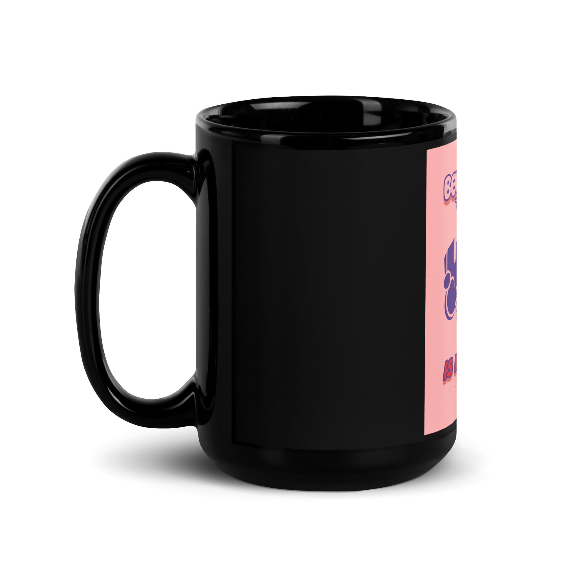 Streetart Graffiti Cartoon | Antisemitism | Black Glossy Mug