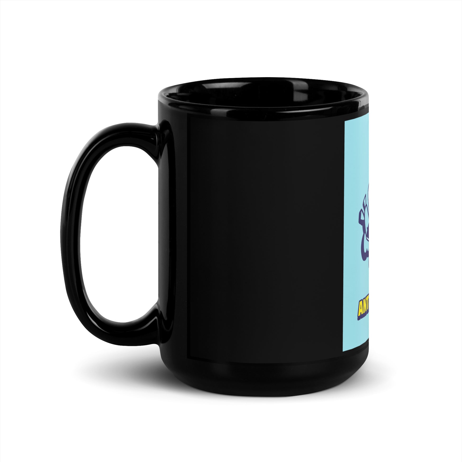 Streetart Graffiti Cartoon | Antisemitism | Black Glossy Mug