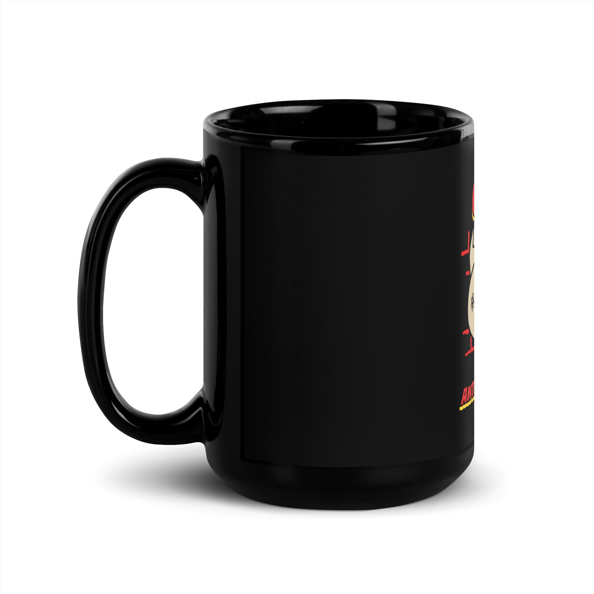 Streetart Graffiti Cartoon | Antisemitism | Black Glossy Mug