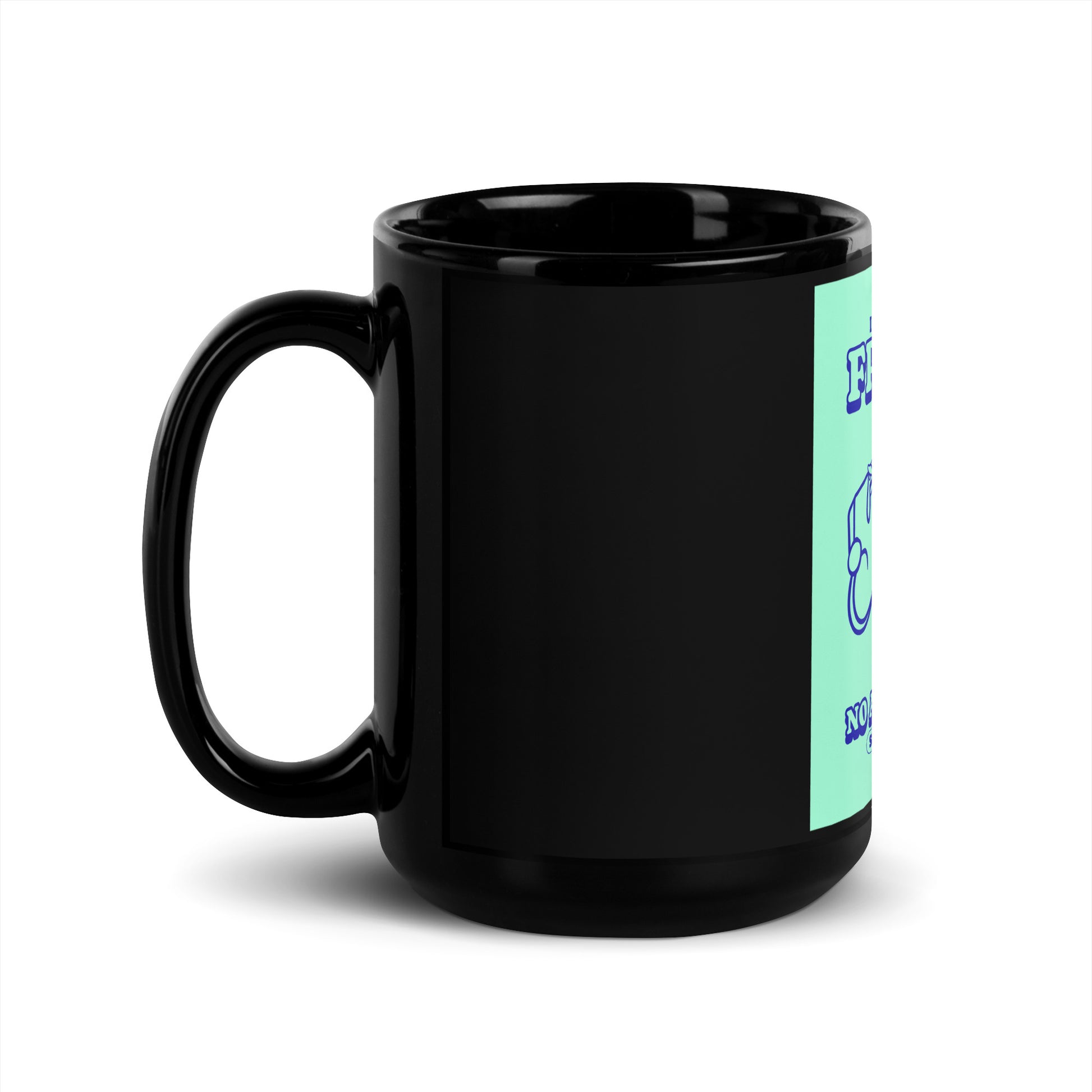 Streetart Graffiti Cartoon | Antisemitism | Black Glossy Mug