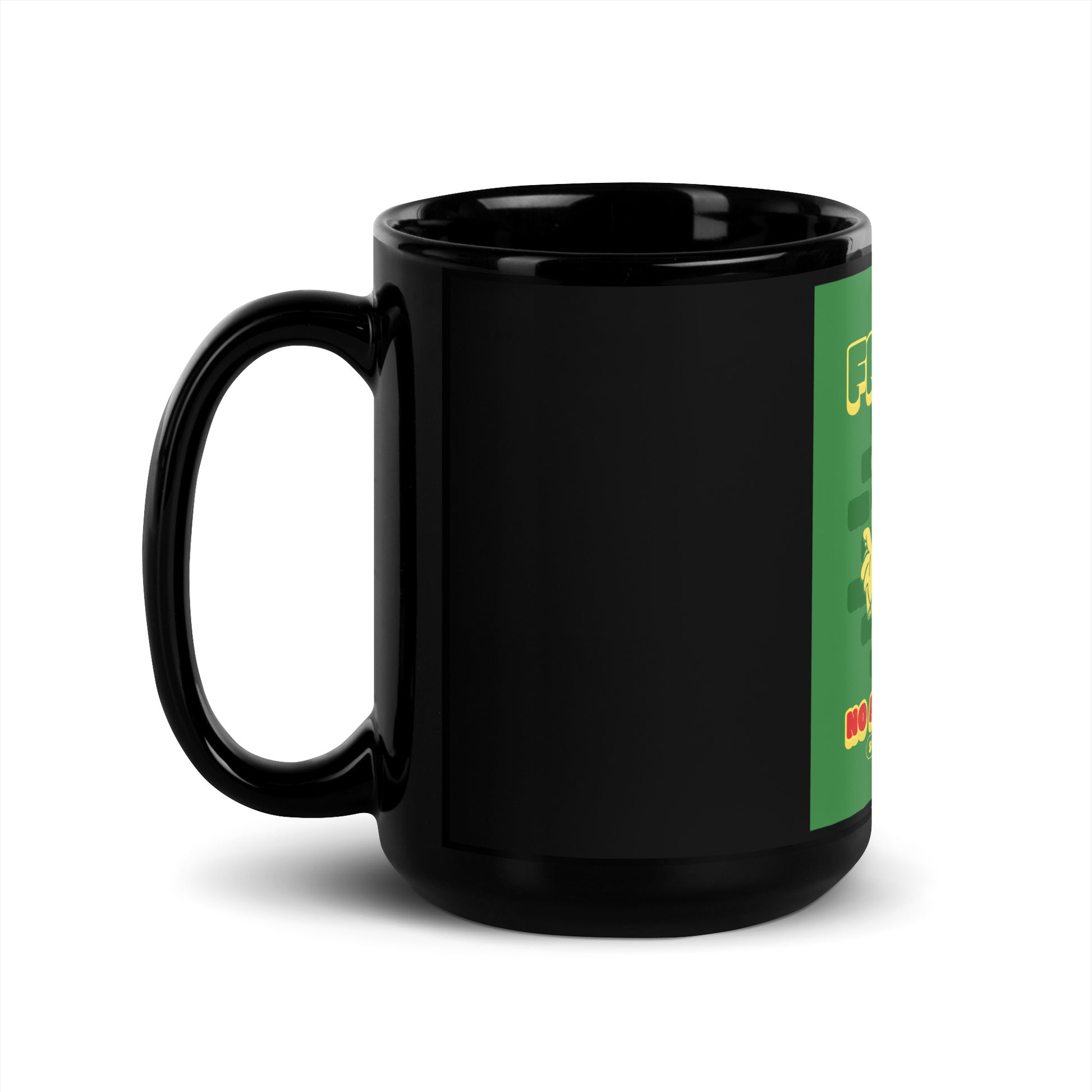 Streetart Graffiti Cartoon | Antisemitism | Black Glossy Mug