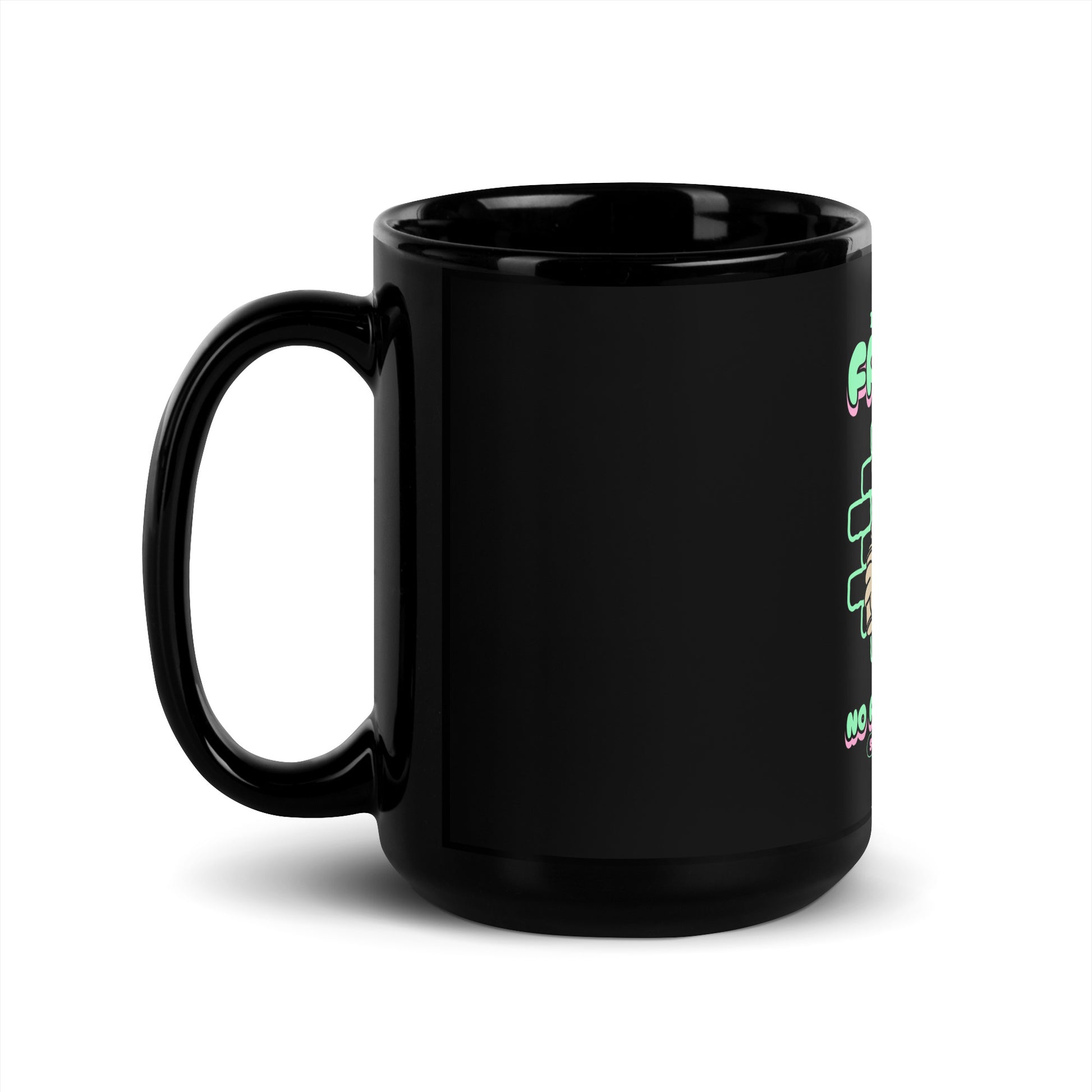 Streetart Graffiti Cartoon | Antisemitism | Black Glossy Mug