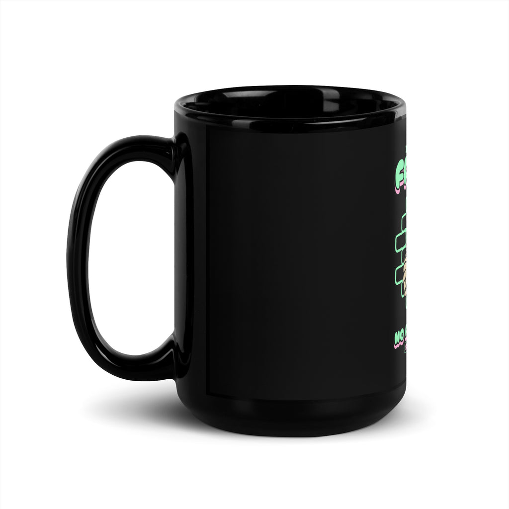 Streetart Graffiti Cartoon | Antisemitism | Black Glossy Mug