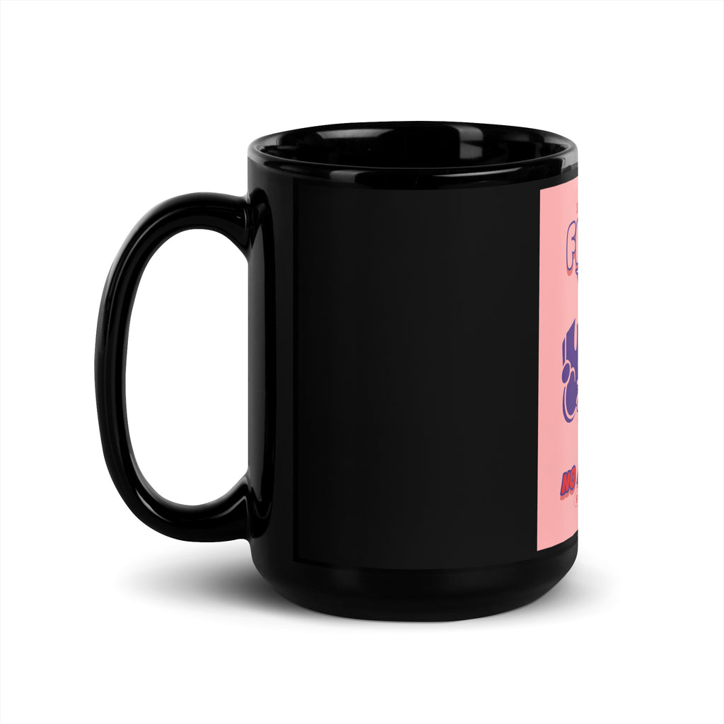 Streetart Graffiti Cartoon | Antisemitism | Black Glossy Mug