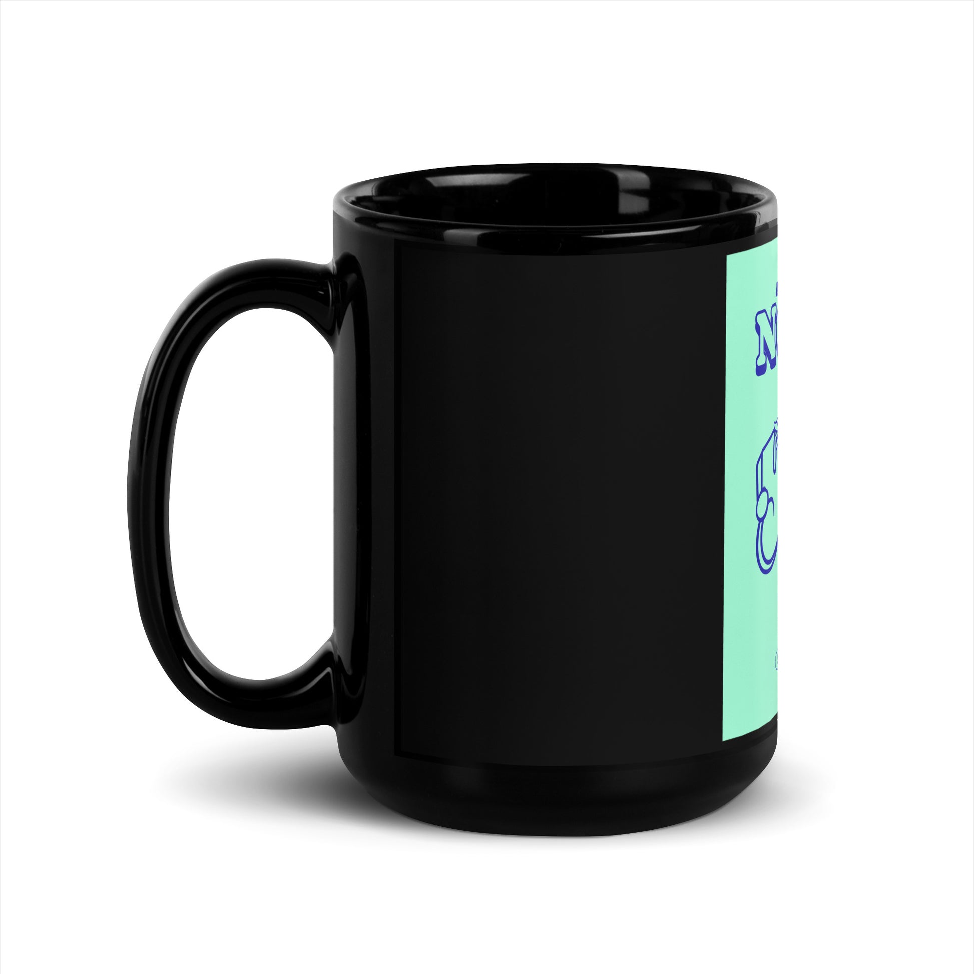 Streetart Graffiti Cartoon | Antisemitism | Black Glossy Mug