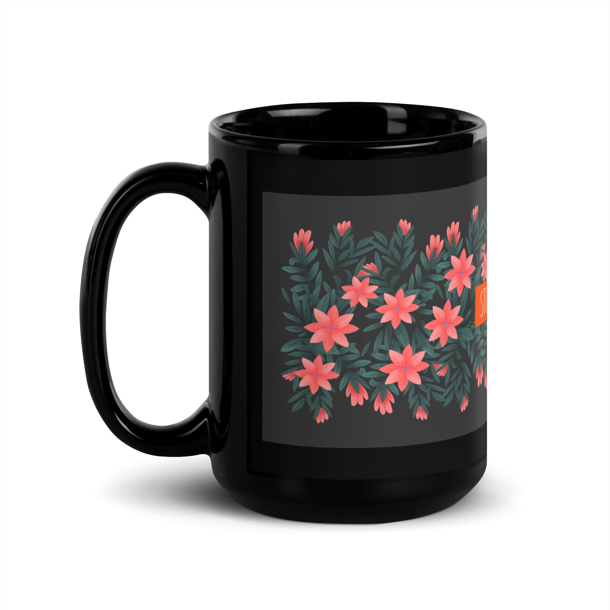 Flower Anthem | Antisemitism | Black Glossy Mug