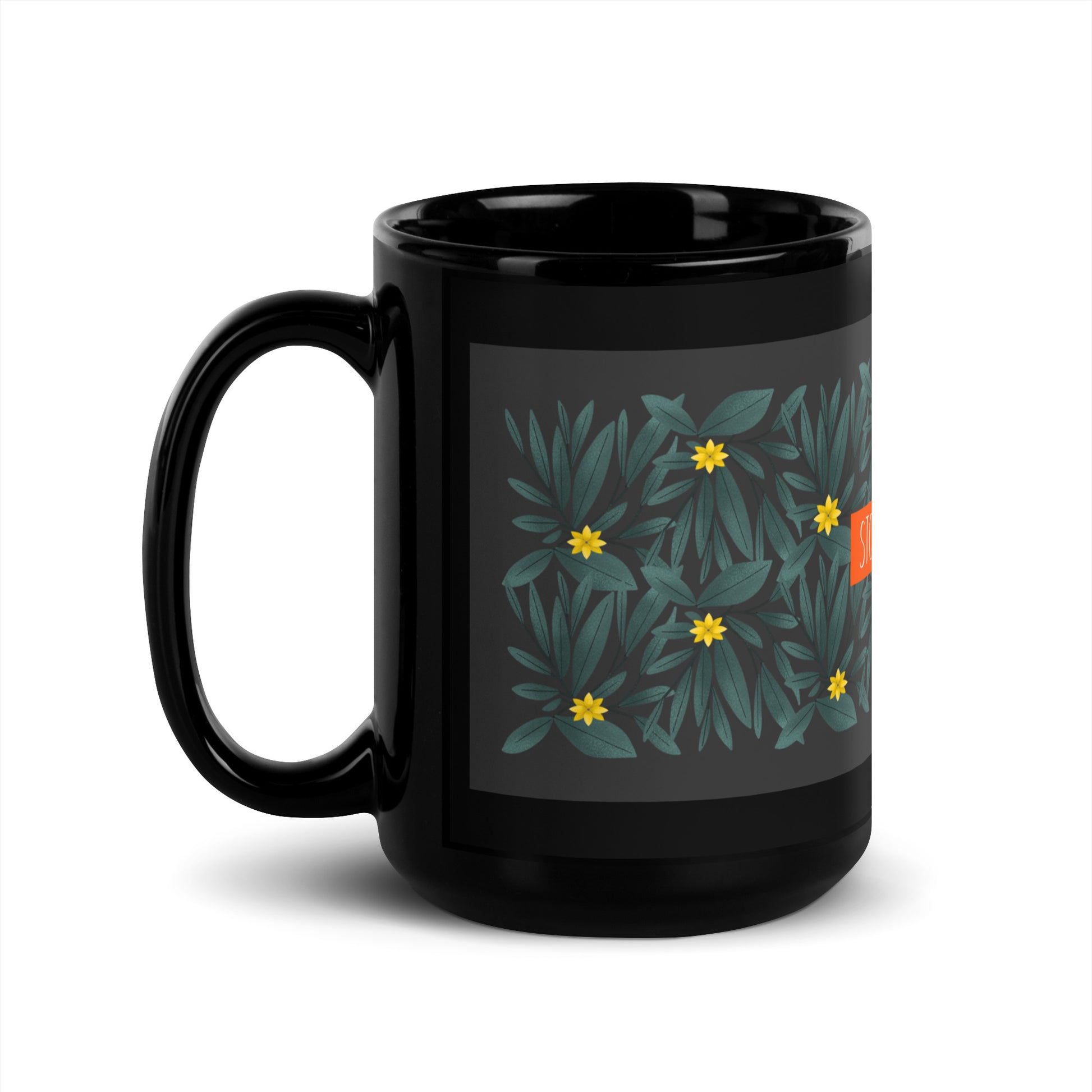 Flower Anthem | Antisemitism | Black Glossy Mug