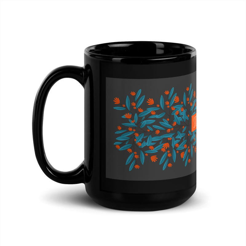 Flower Anthem | Antisemitism | Black Glossy Mug