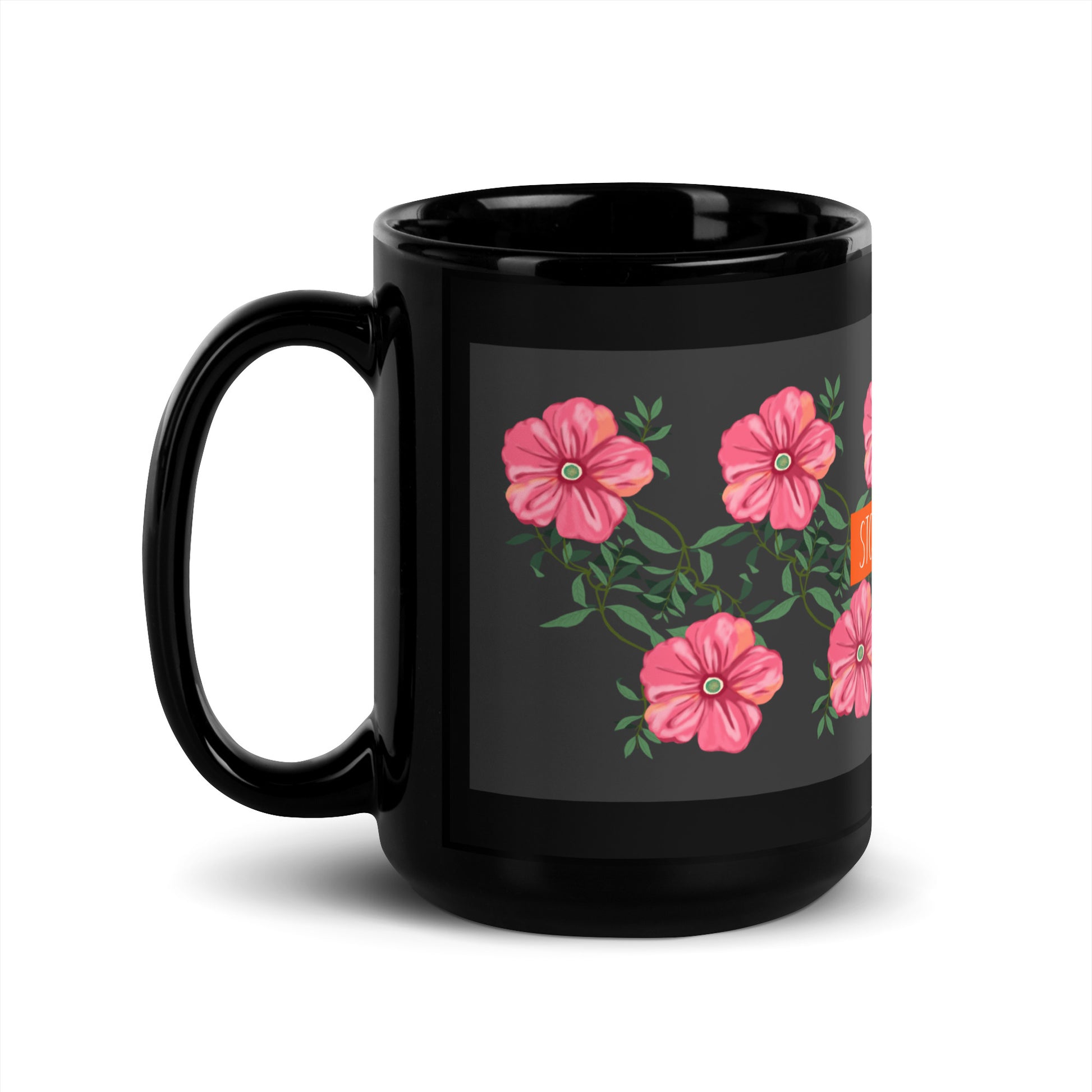 Flower Anthem | Antisemitism | Black Glossy Mug