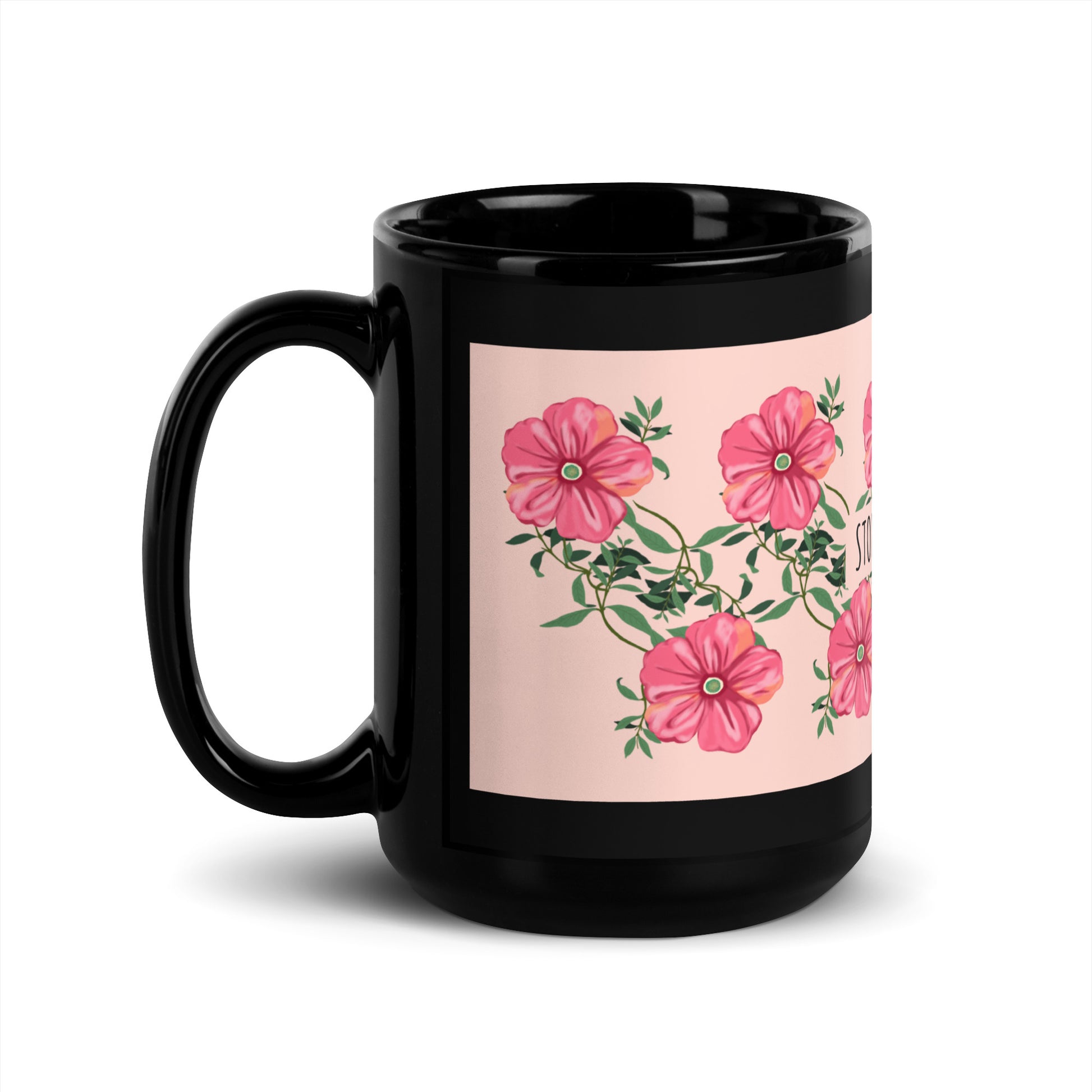 Flower Anthem | Antisemitism | Black Glossy Mug