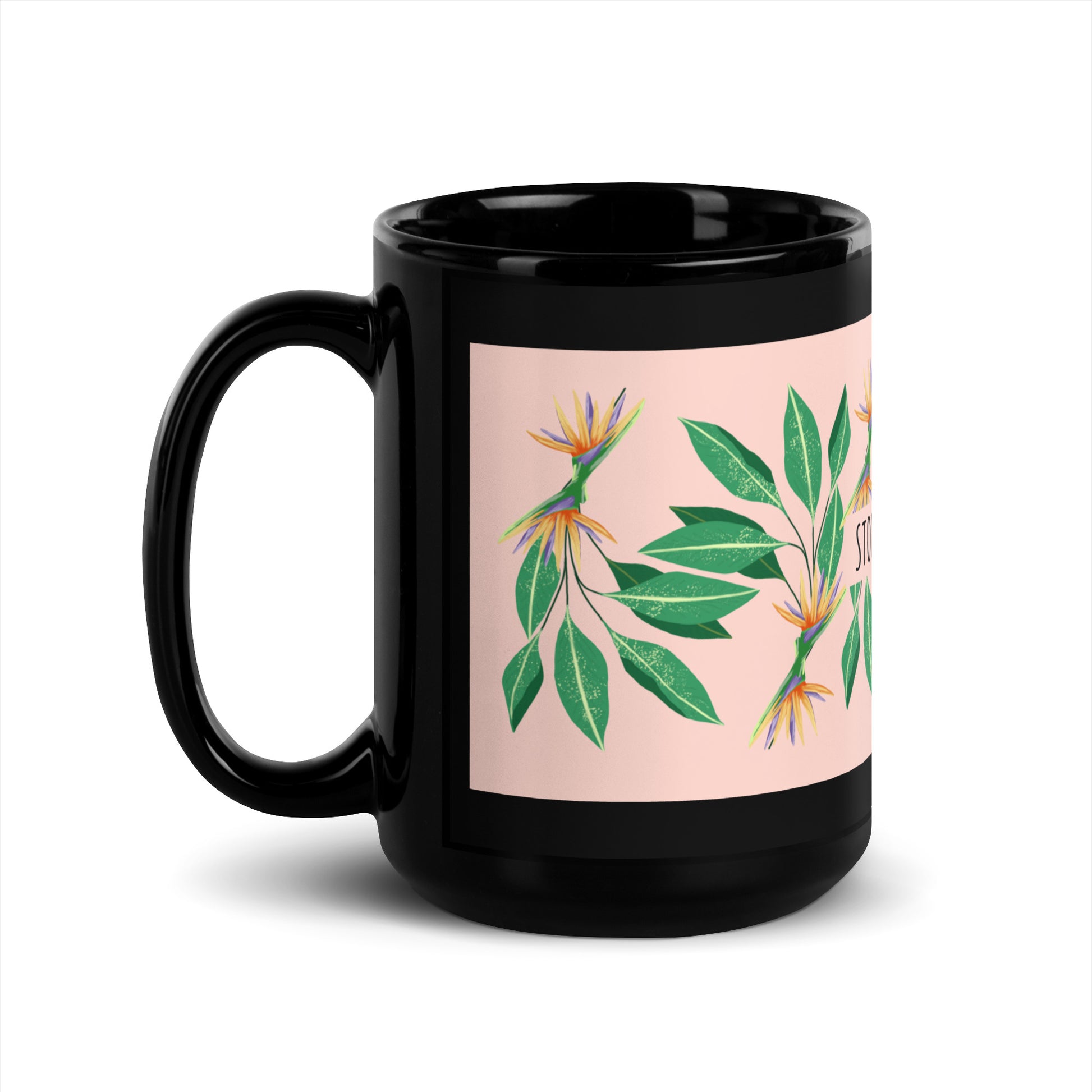 Flower Anthem | Antisemitism | Black Glossy Mug