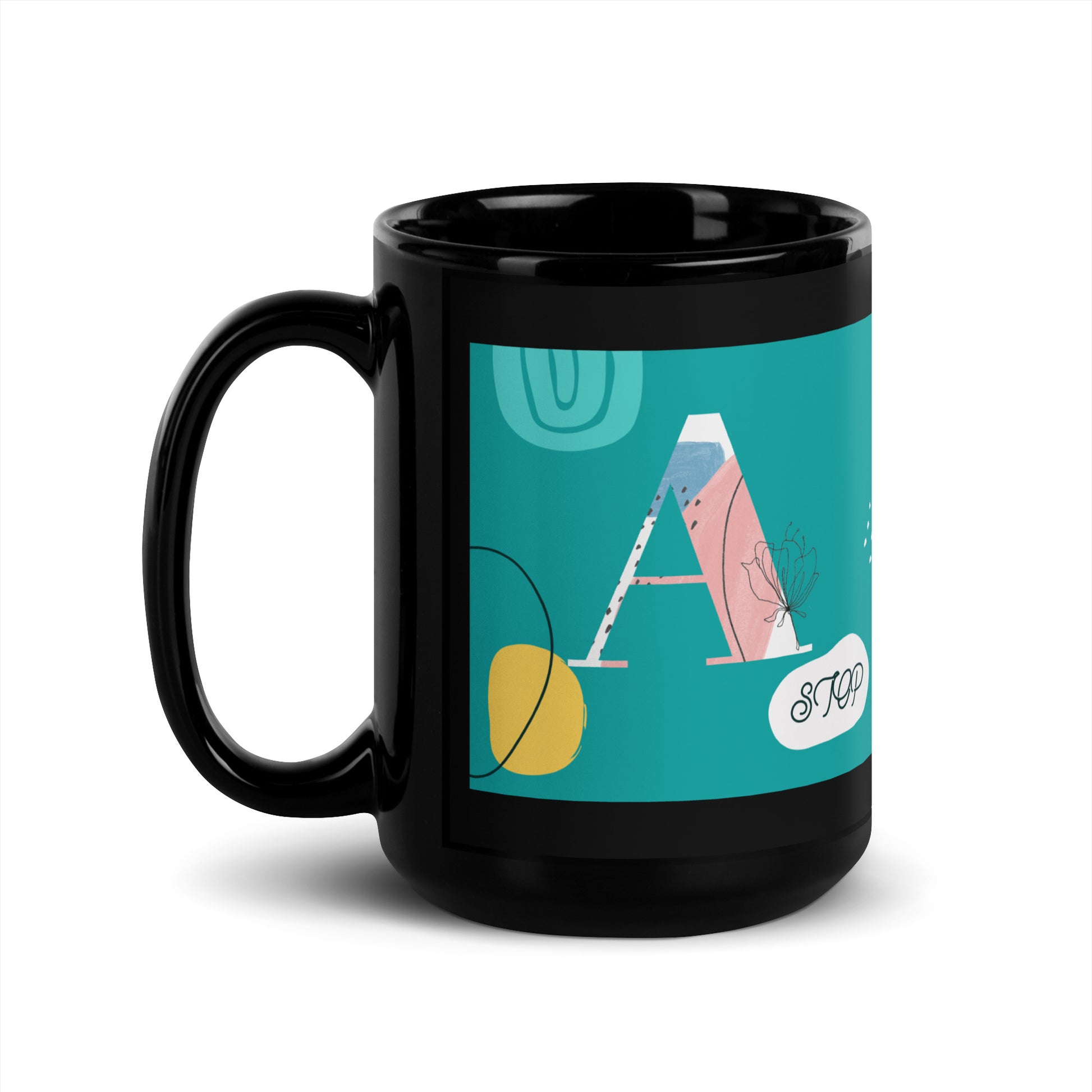 Minimal Shine | Antisemitism | Black Glossy Mug