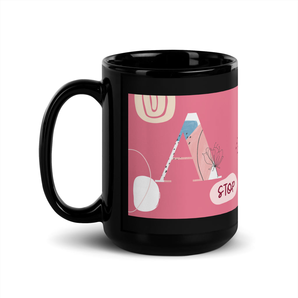 Minimal Shine | Antisemitism | Black Glossy Mug
