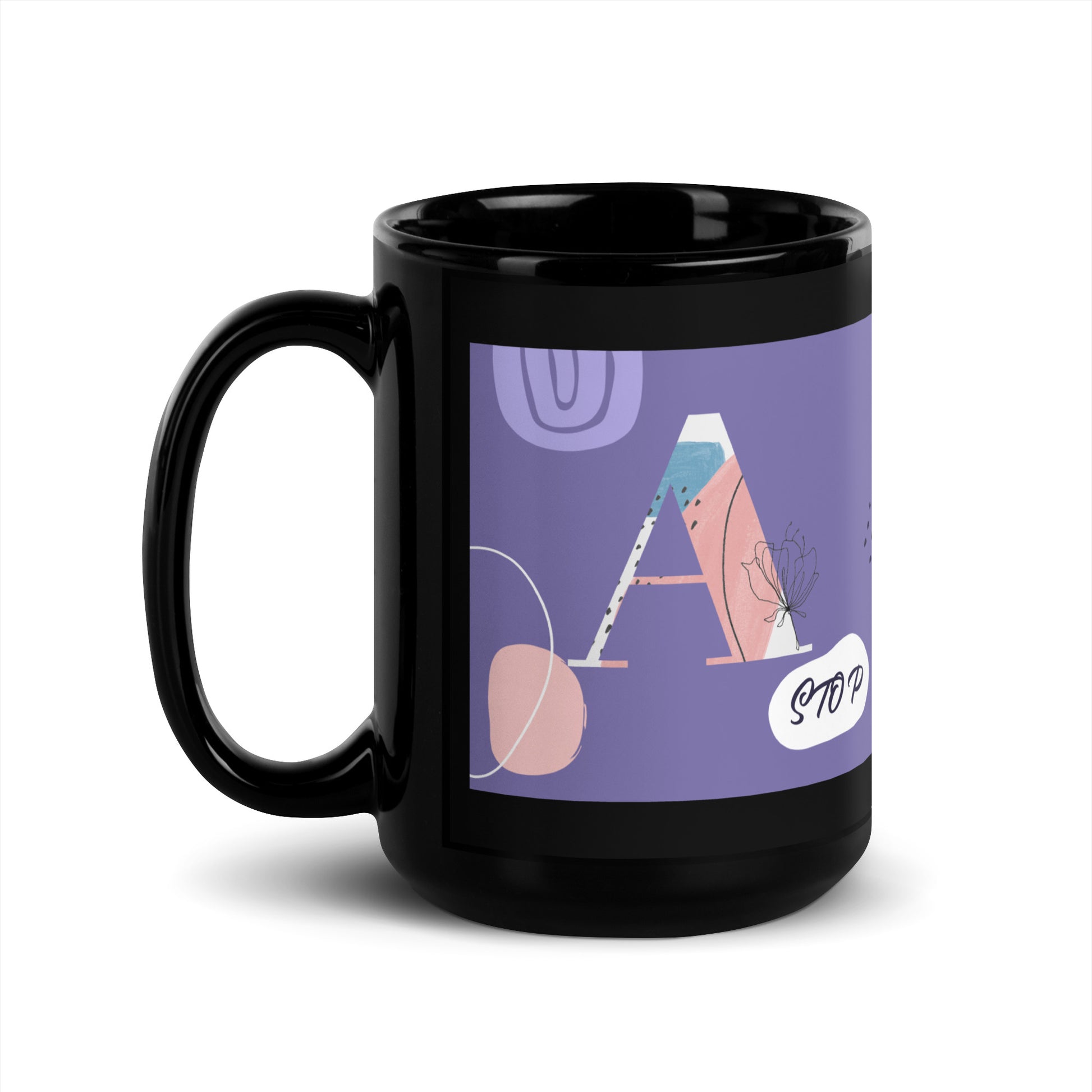 Minimal Shine | Antisemitism | Black Glossy Mug