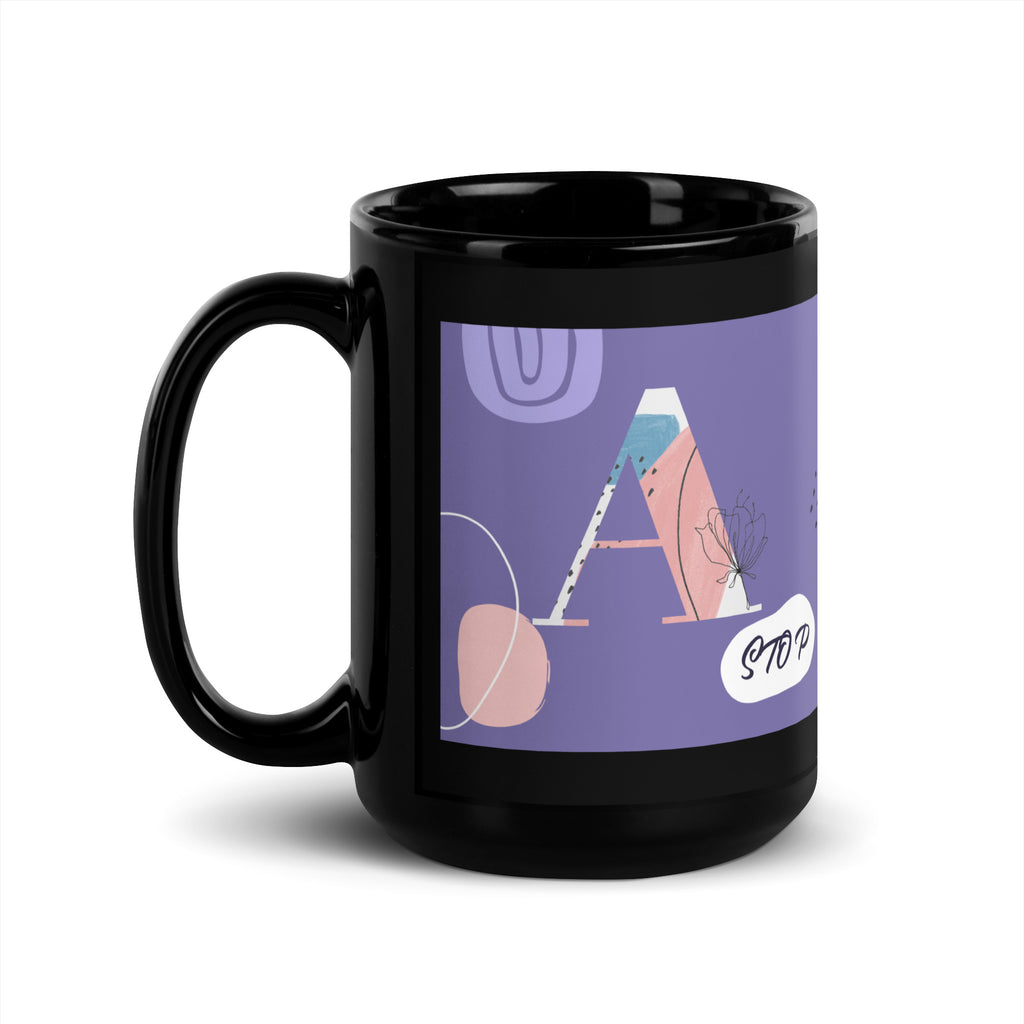 Minimal Shine | Antisemitism | Black Glossy Mug