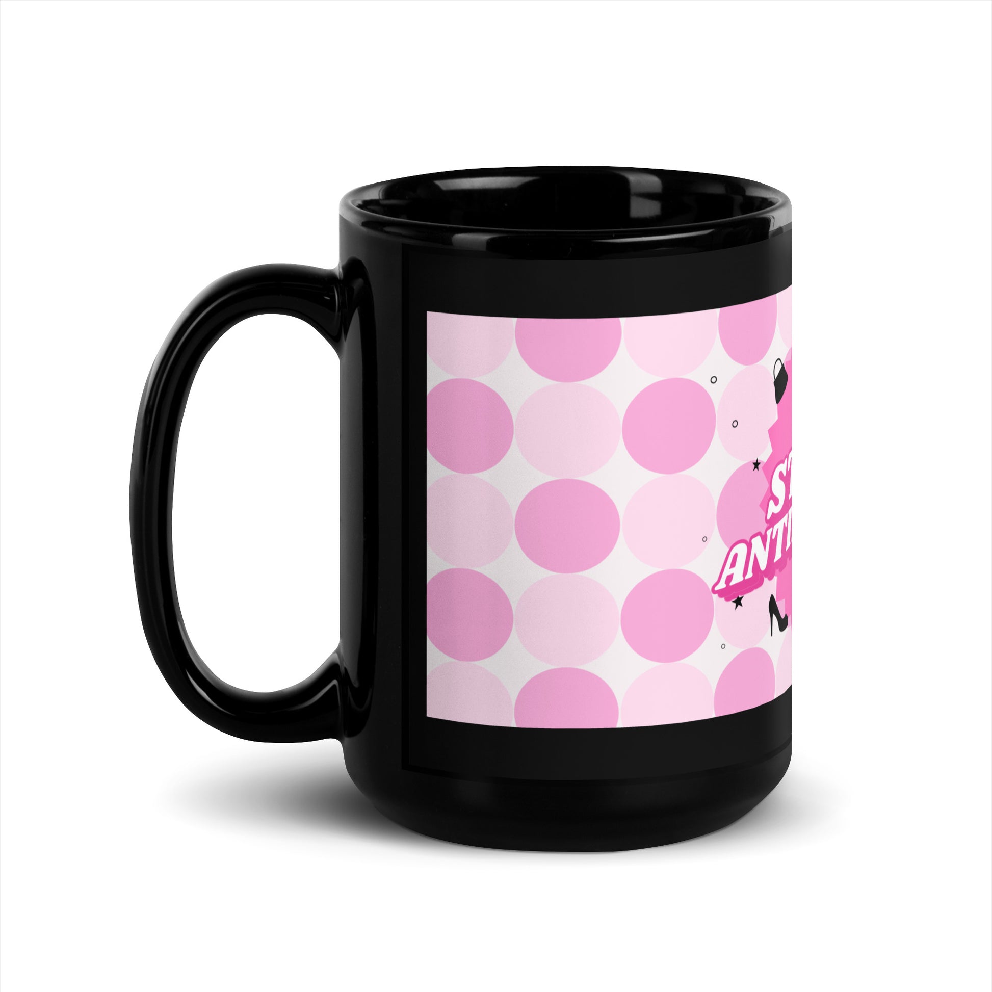 Pink Destiny | Antisemitism | Black Glossy Mug