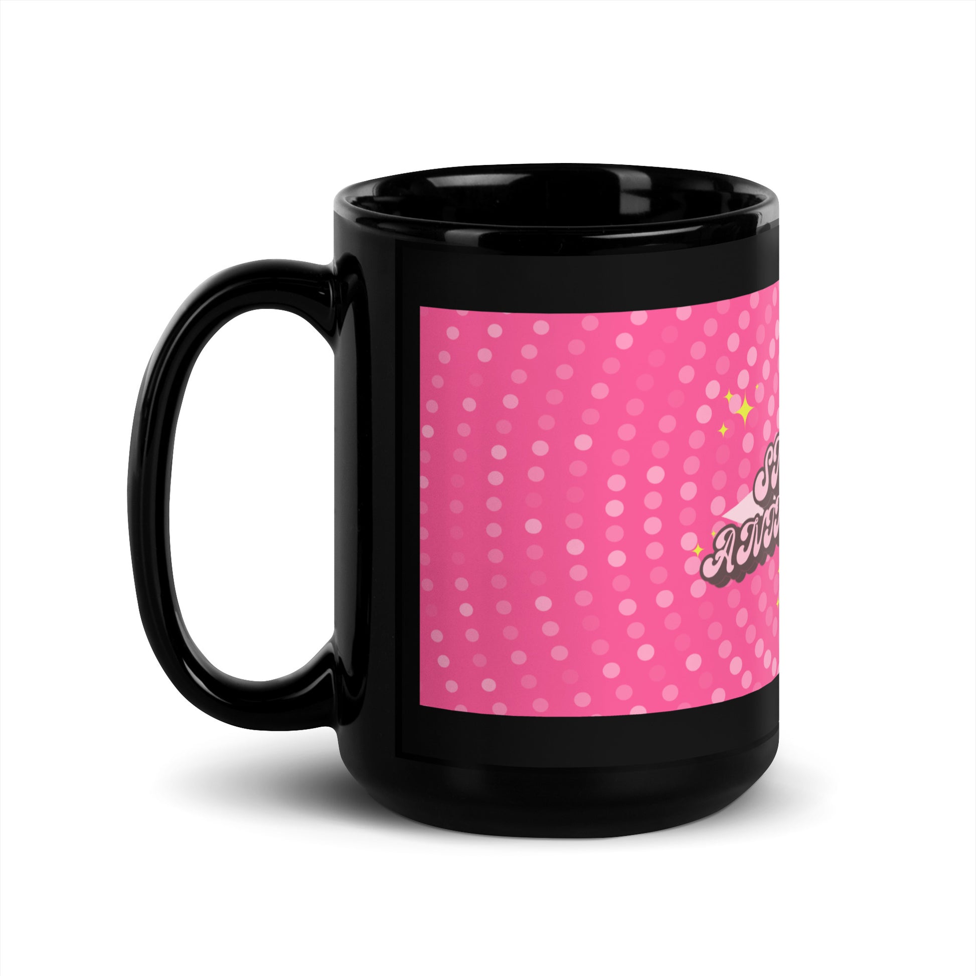 Pink Destiny | Antisemitism | Black Glossy Mug