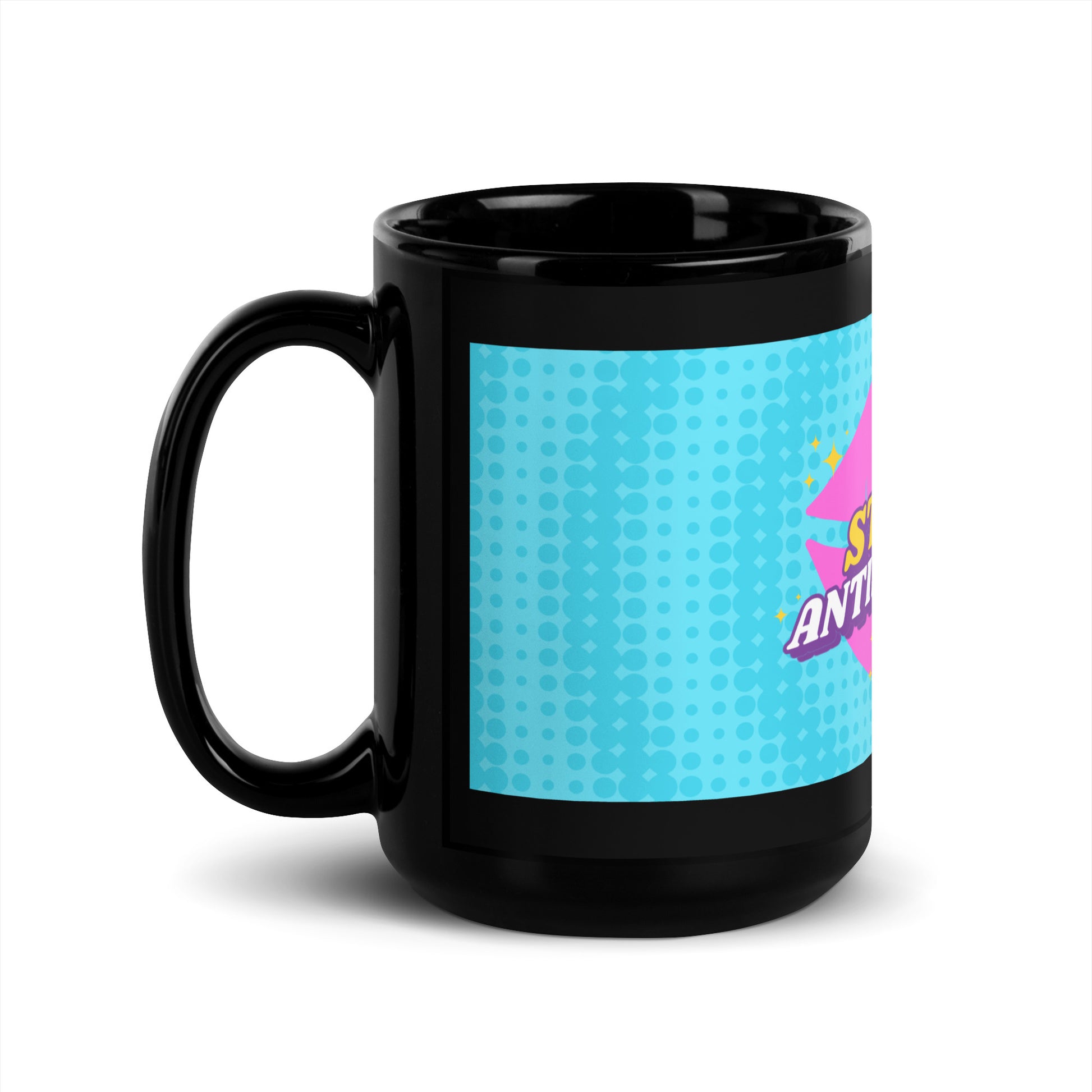Pink Destiny | Antisemitism | Black Glossy Mug