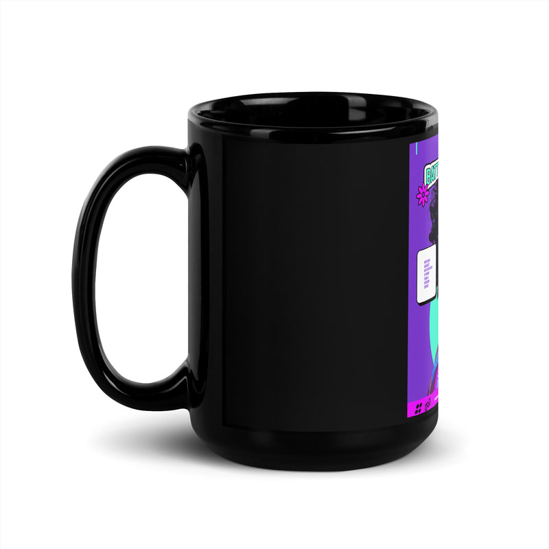 80's Fashion Trend | Battle Antisemitism | Black Glossy Mug