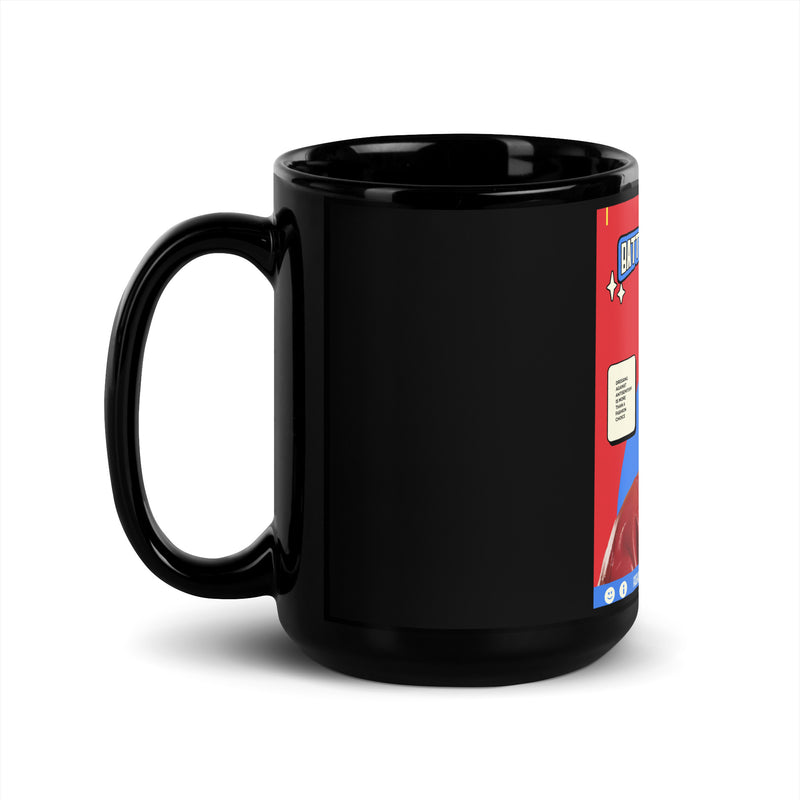 80's Fashion Trend | Battle Antisemitism | Black Glossy Mug
