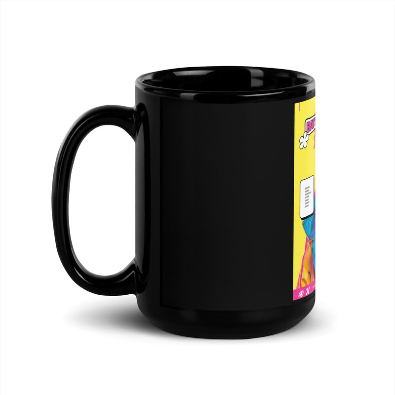80's Fashion Trend | Battle Antisemitism | Black Glossy Mug