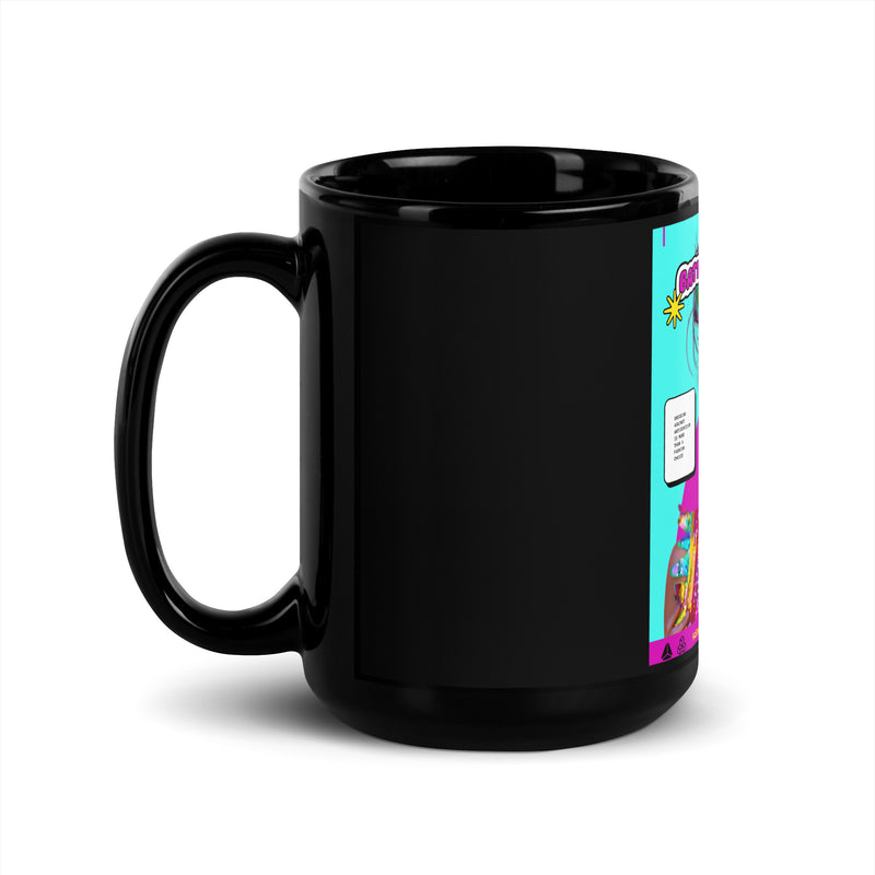 80's Fashion Trend | Battle Antisemitism | Black Glossy Mug