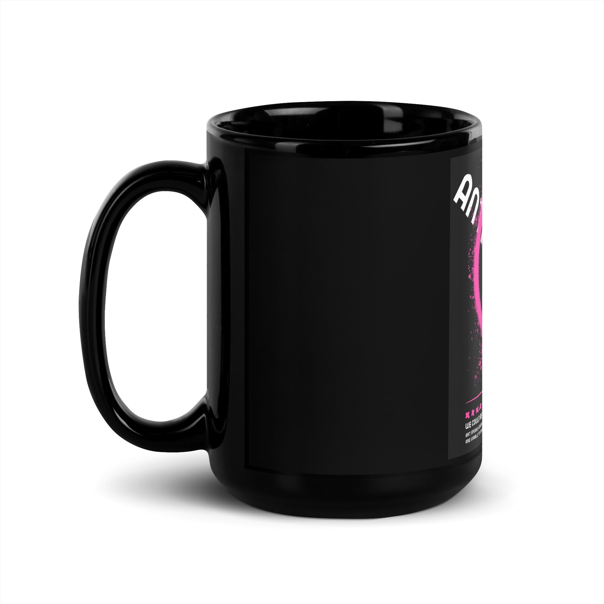 Fuck Antisemitism Graffiti | Black Glossy Mug