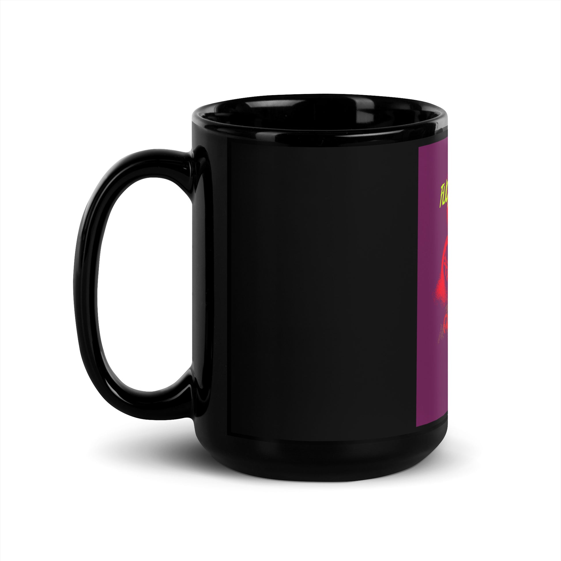 Fuck Antisemitism Graffiti | Black Glossy Mug