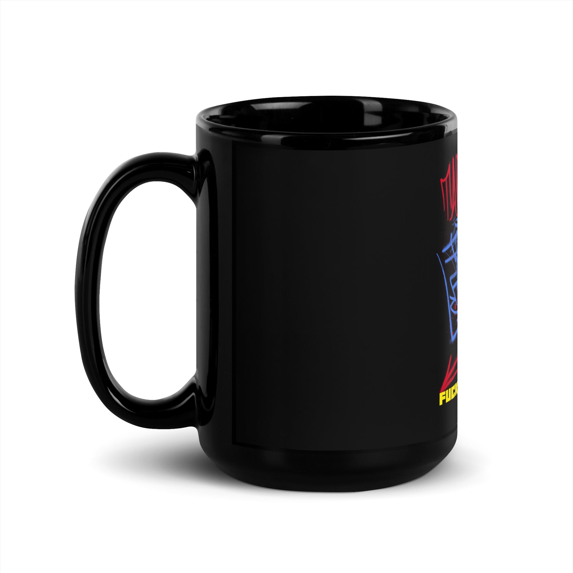 Fuck Antisemitism Graffiti | Black Glossy Mug
