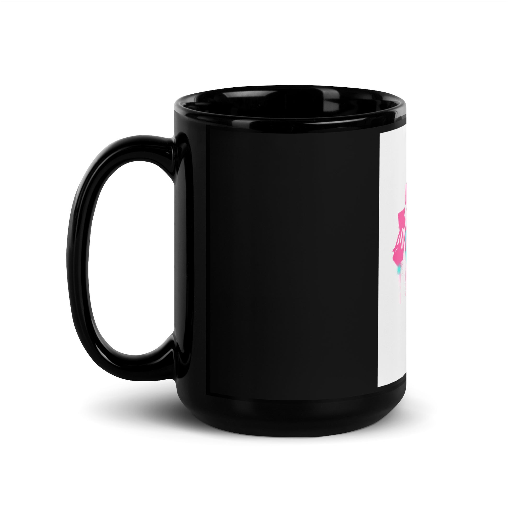 Fuck Antisemitism Graffiti | Black Glossy Mug