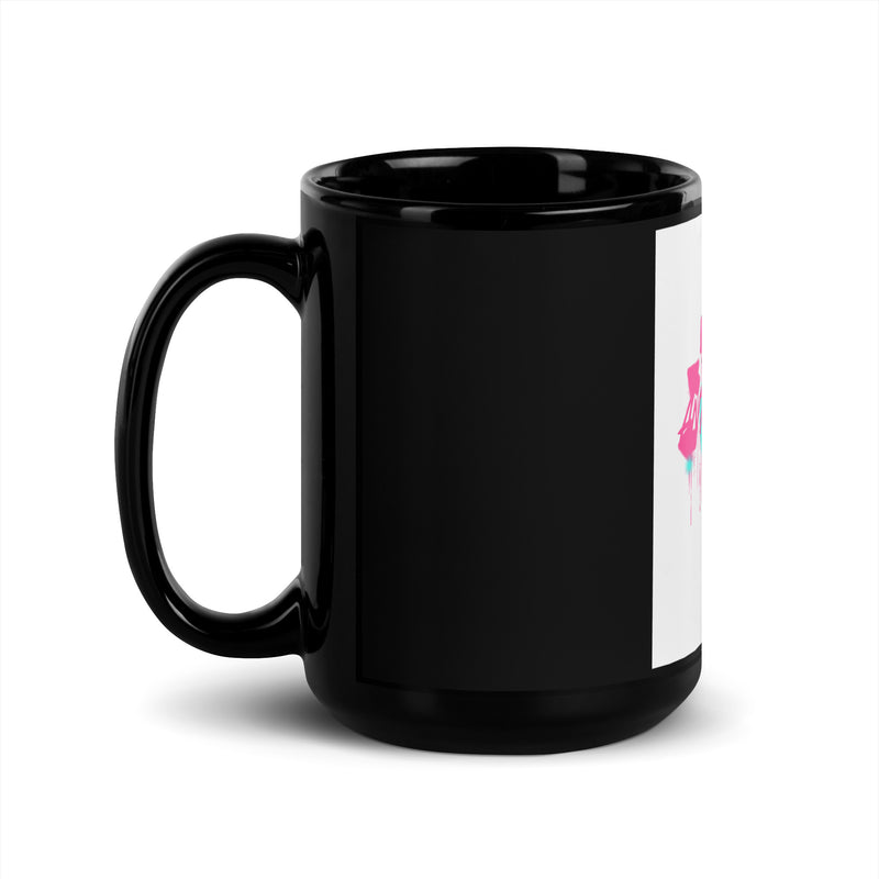 Fuck Antisemitism Graffiti | Black Glossy Mug